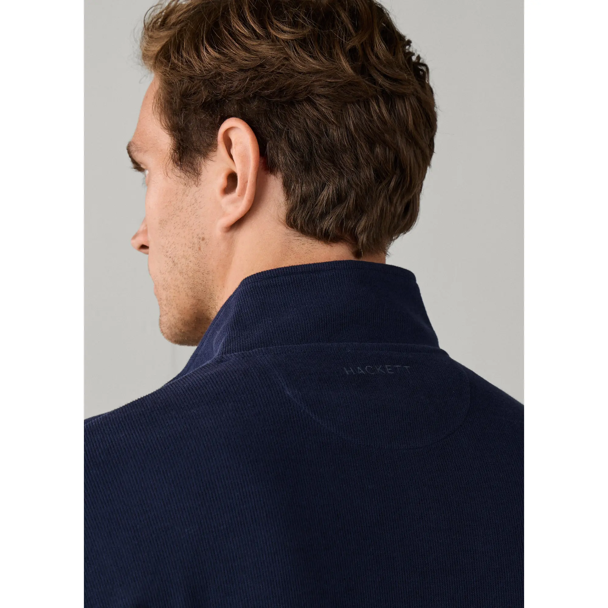 Product image 7 of 9 of Hackett Men's Travel Cotton Quarter Zip Sweat - Old Navy