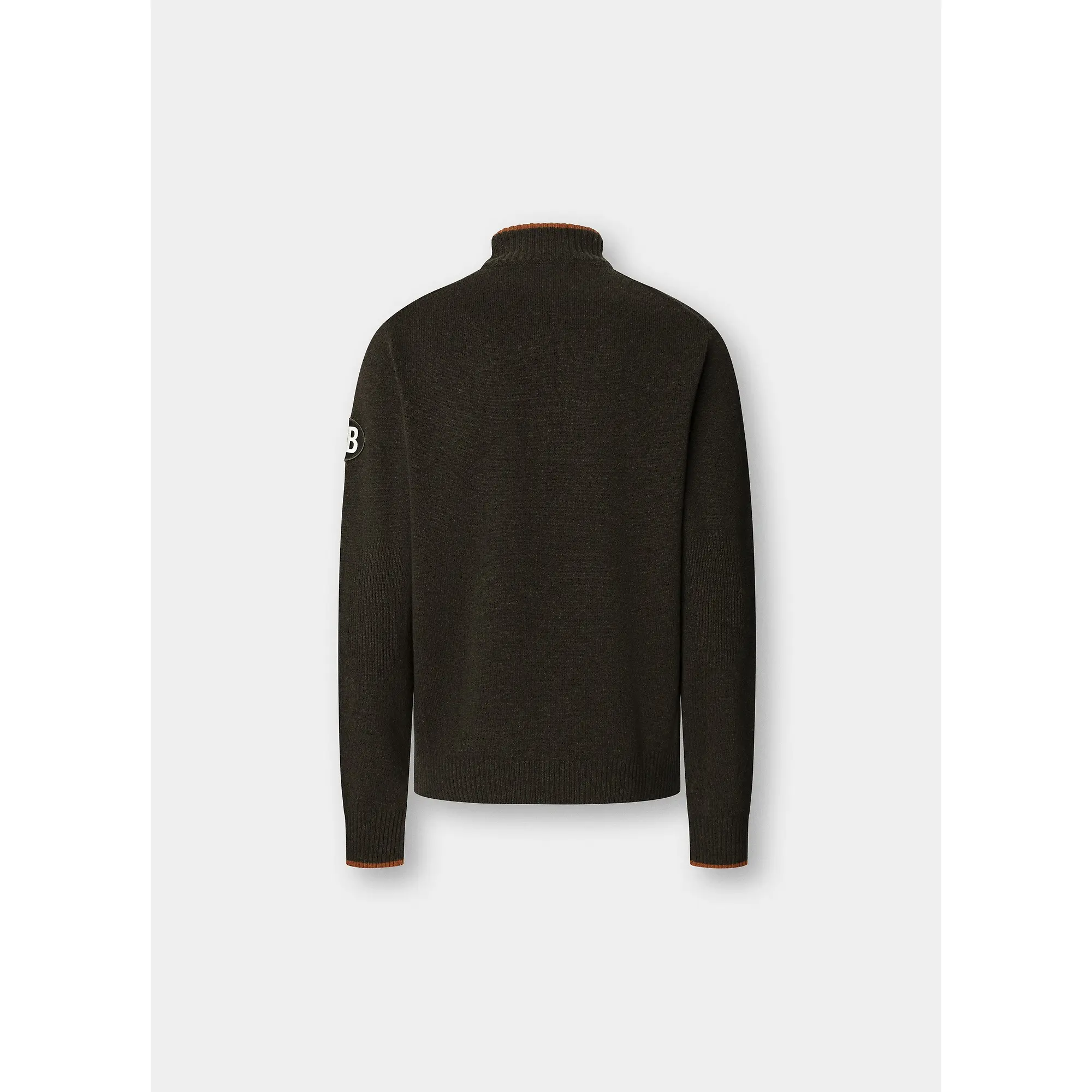 Product image 3 of 9 of Hackett Men's Merino Wool Rally Full Zip Cardigan - Hunter Green