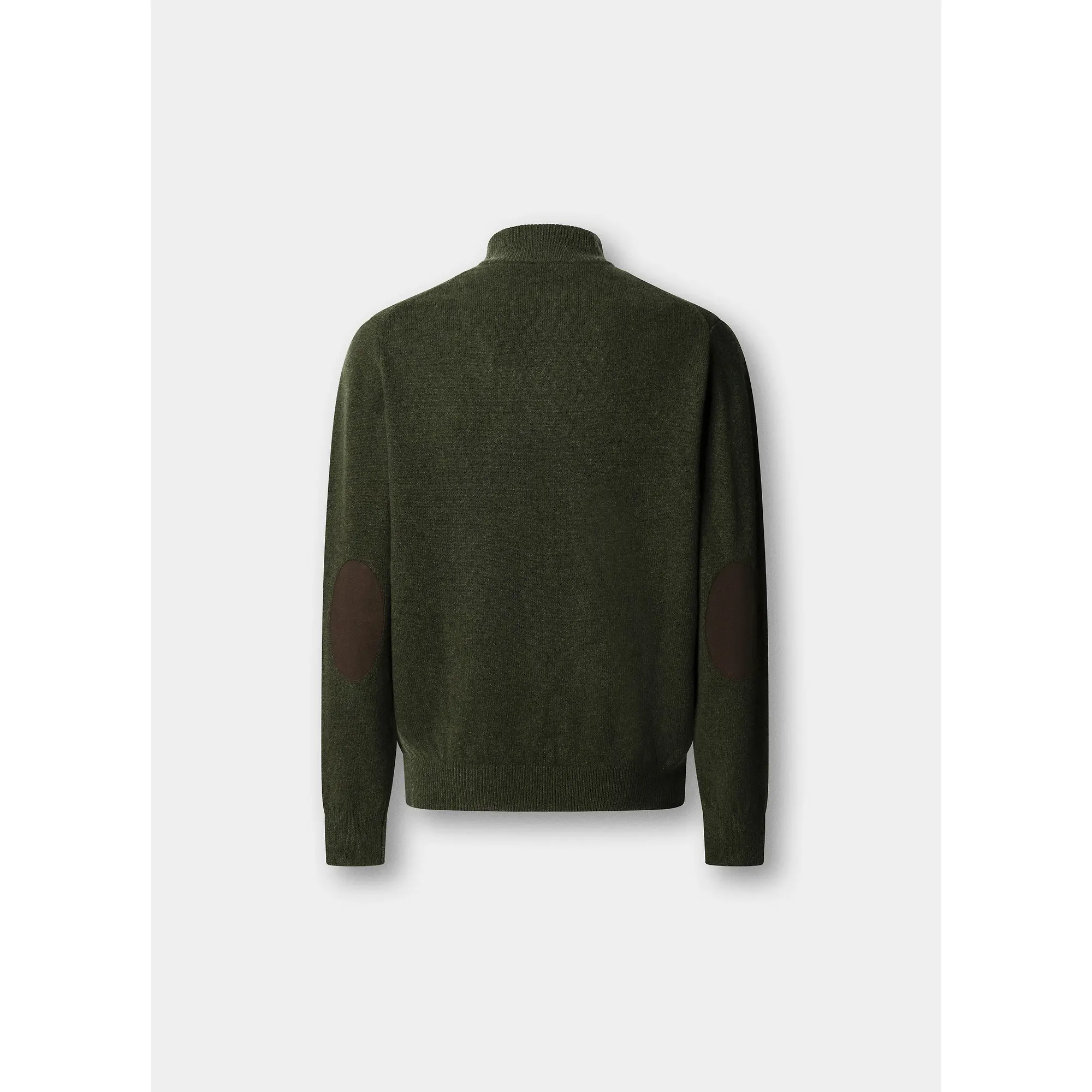 Product image 9 of 10 of Hackett Men's Lambswool Half Zip Sweater - Hunter Green