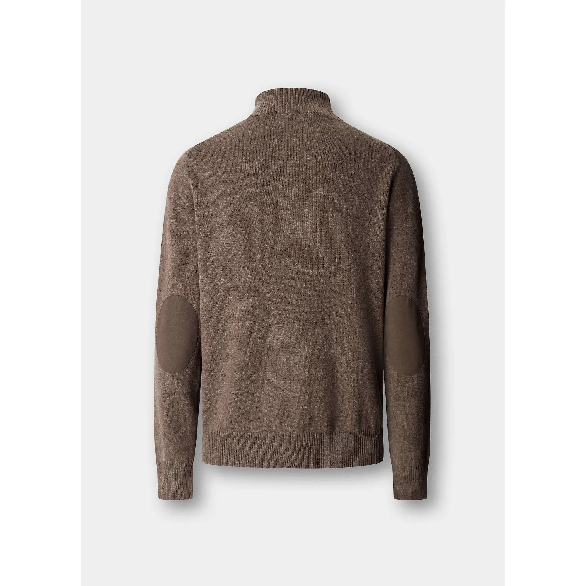 Product image 3 of 8 of Hackett Men's Lambswool Quarter Zip Jumper - Putty Beige