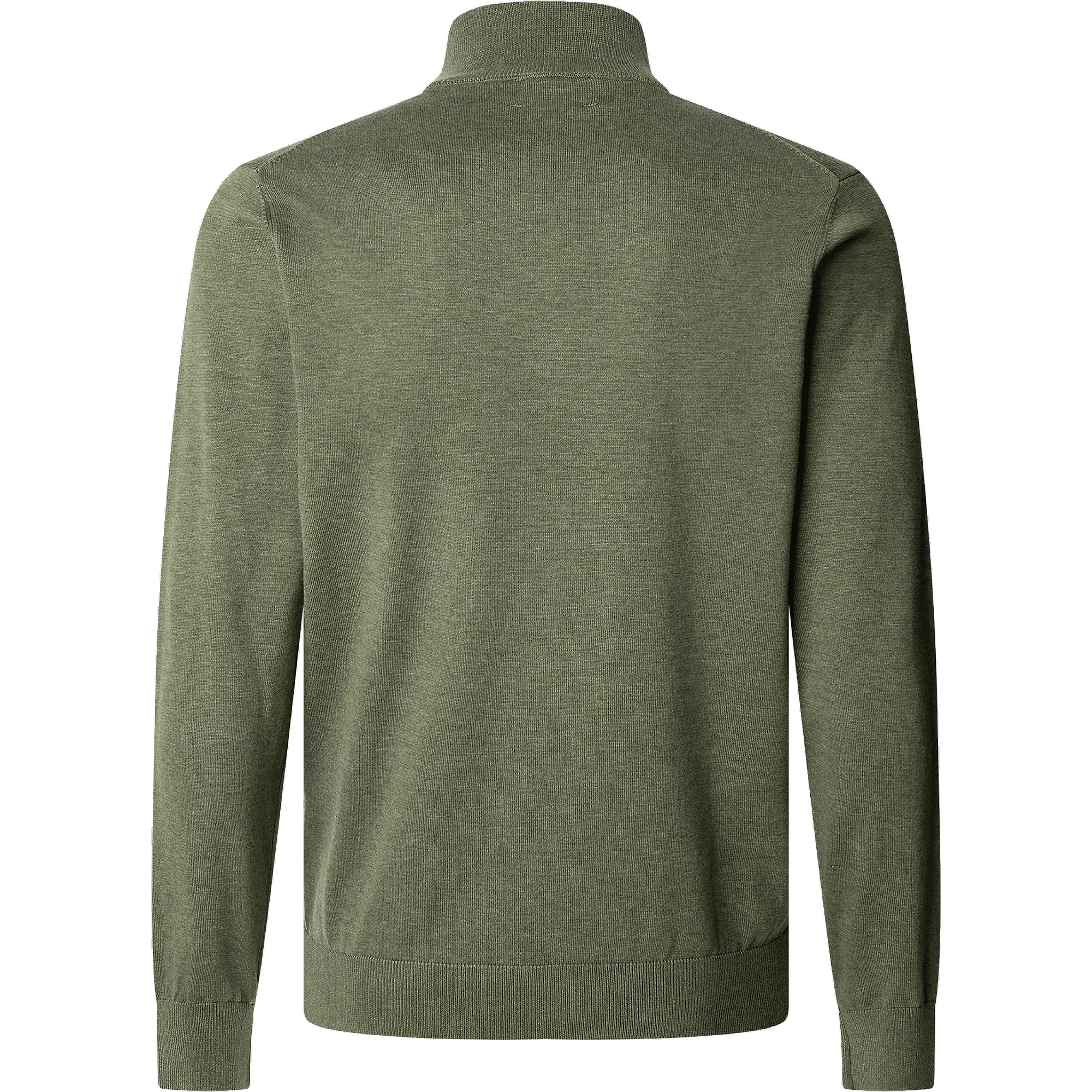 Product image 2 of 2 of Hackett Men's Cotton Silk Quarter-Zip Jumper - Thyme Green