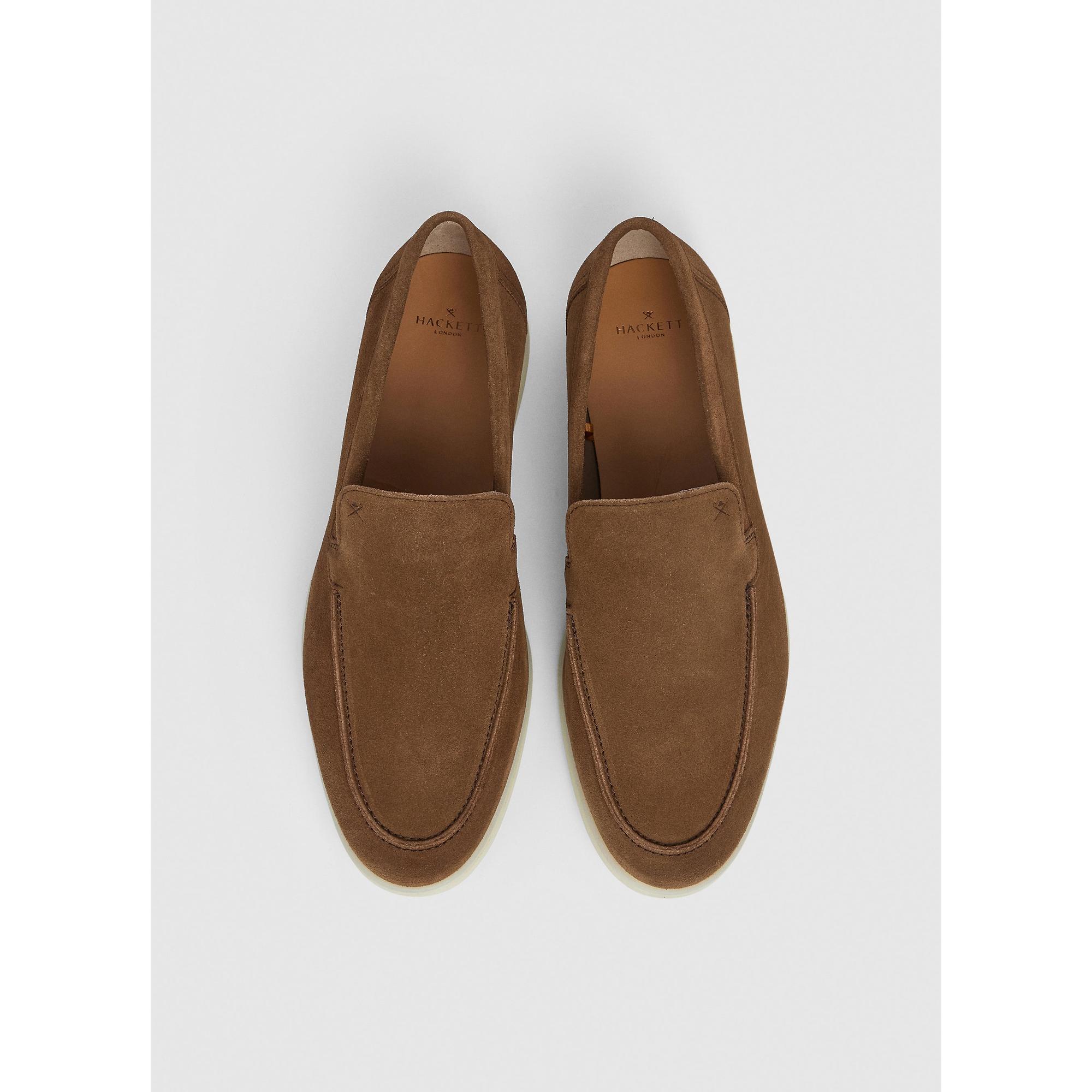 Hackett Men's Martin Suede Loafers - Brown | British Attire