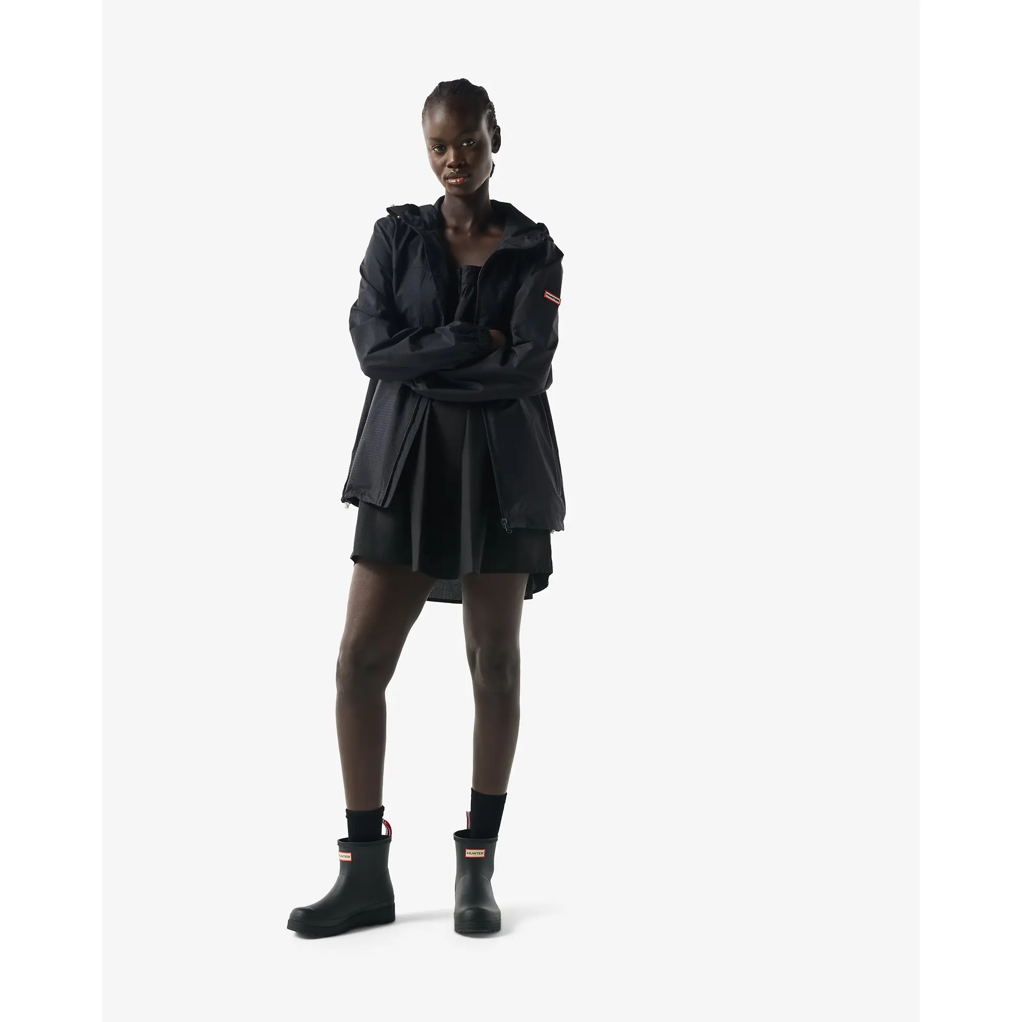 Product image 4 of 9 of Hunter Unisex Play Packable Shell Rain Jacket - Black