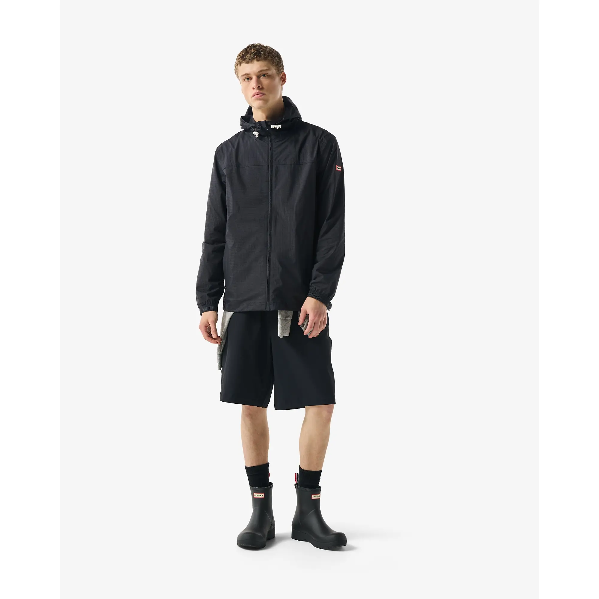Product image 5 of 9 of Hunter Unisex Play Packable Shell Rain Jacket - Black