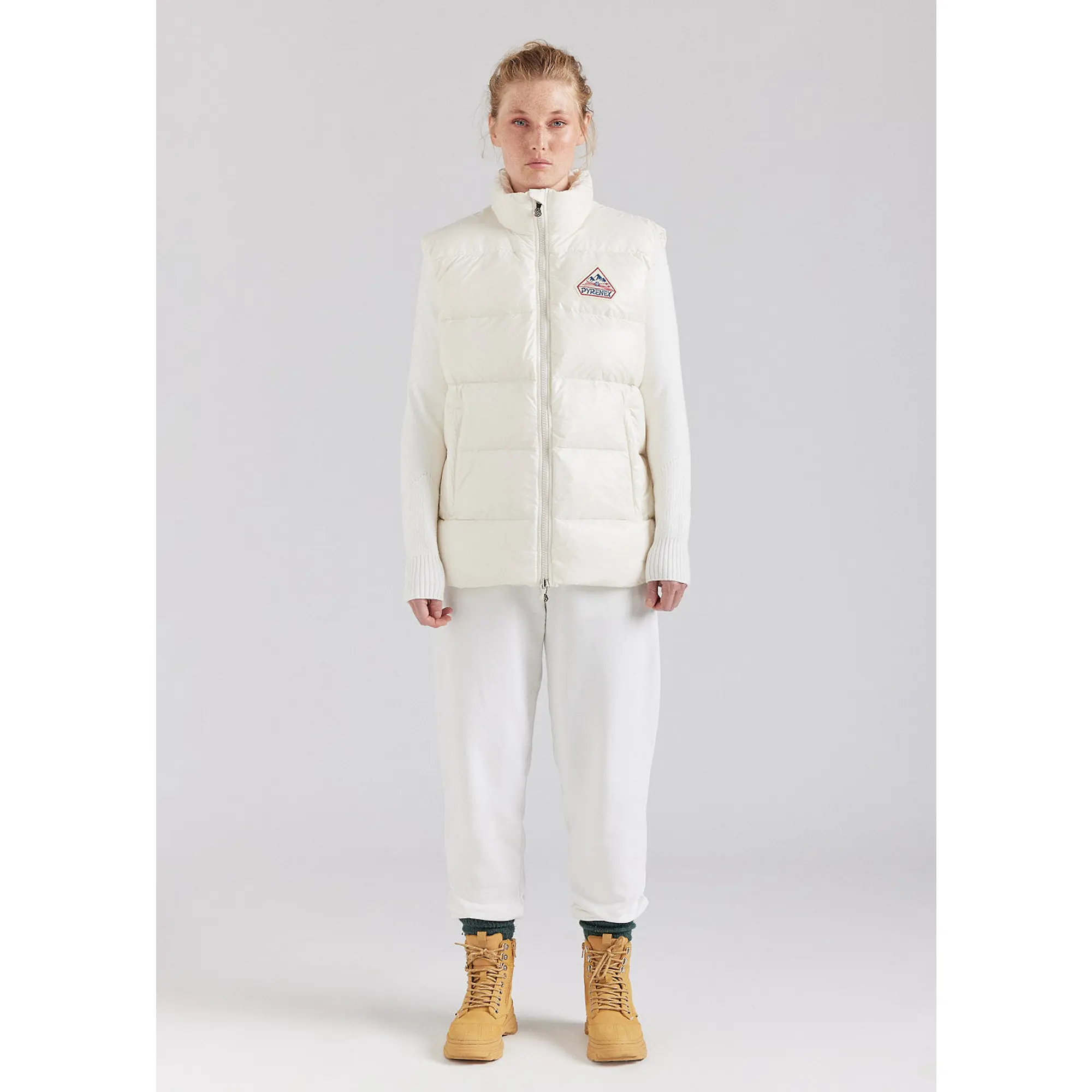 Product image 4 of 7 of Pyrenex Unisex John Sleeveless Down Jacket - Chalk