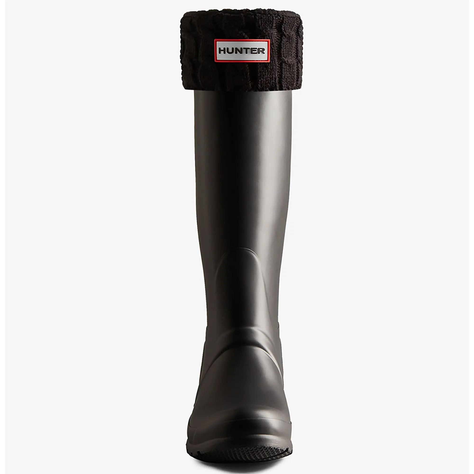 Product image 2 of 3 of Hunter 6 Stitch Cable Tall Boot Socks - Black