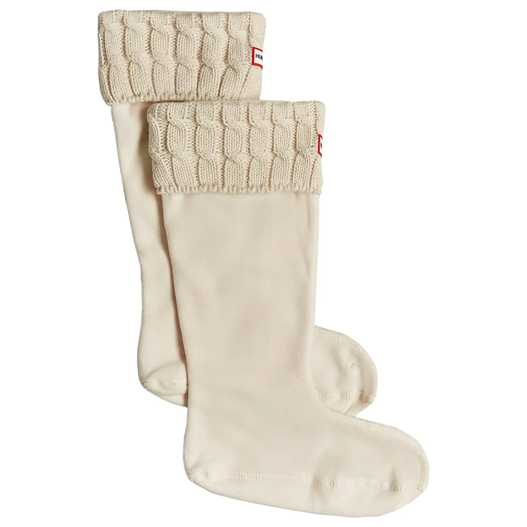 Product image 1 of 3 of Hunter 6 Stitch Cable Tall Boot Socks - Hunter White