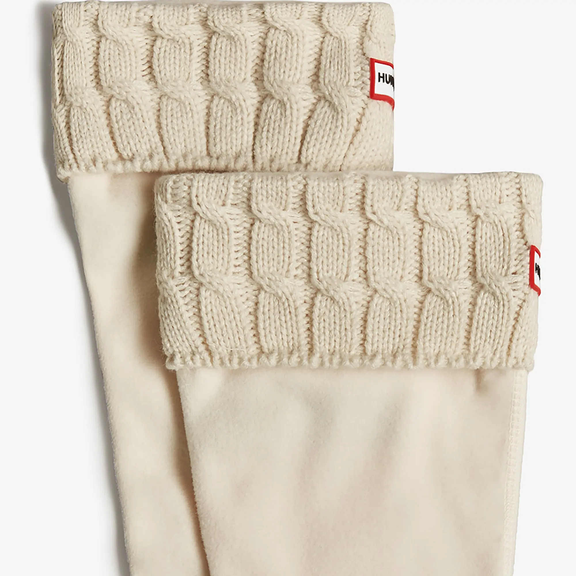Product image 3 of 3 of Hunter 6 Stitch Cable Tall Boot Socks - Hunter White