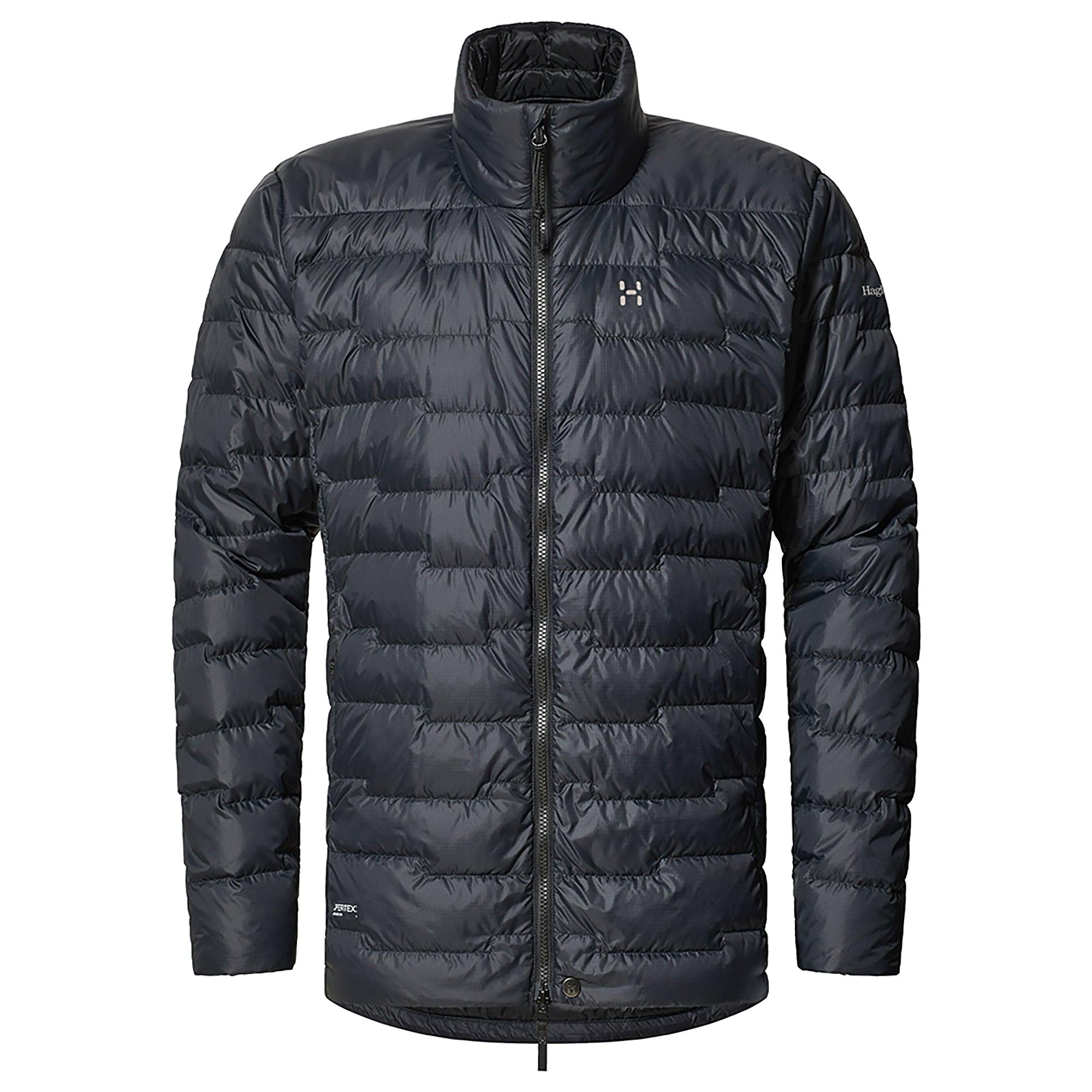 美品 Haglofs Rock Down Jacket Men M Haglöfs Men's ROC Flash Down Jacket - True Black | British Attire