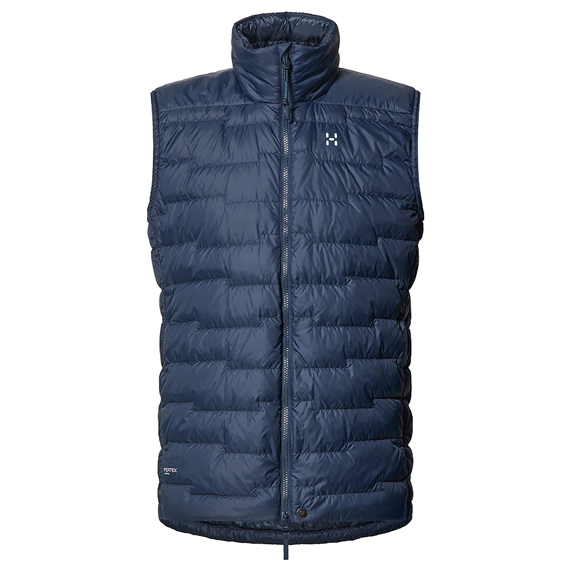 DOWN VEST OFF TNRCM RUFFLOG ラフロッグ Haglöfs Men's ROC Flash Down Vest - Tarn Blue | British Attire