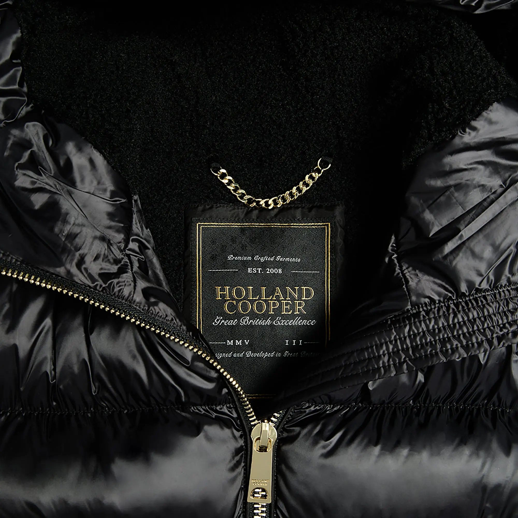 Product image 8 of 11 of Holland Cooper Women's Harrow Padded Jacket - Deep Black