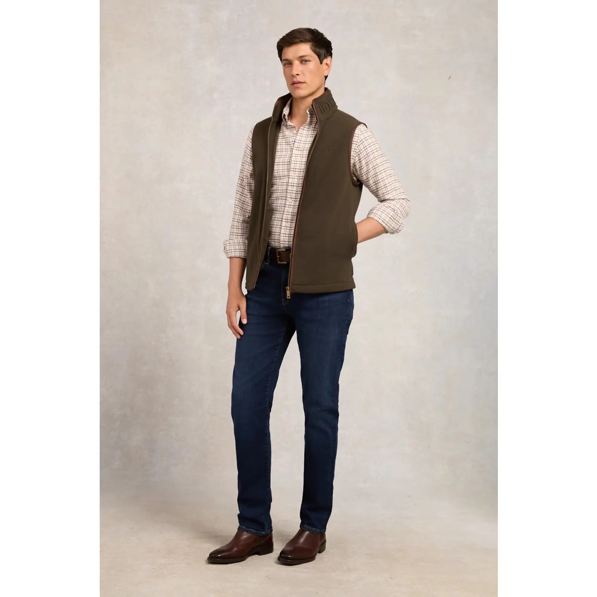 Product image 11 of 12 of Holland Cooper Men's Classic Button Down Shirt - Cheltenham Camel Check