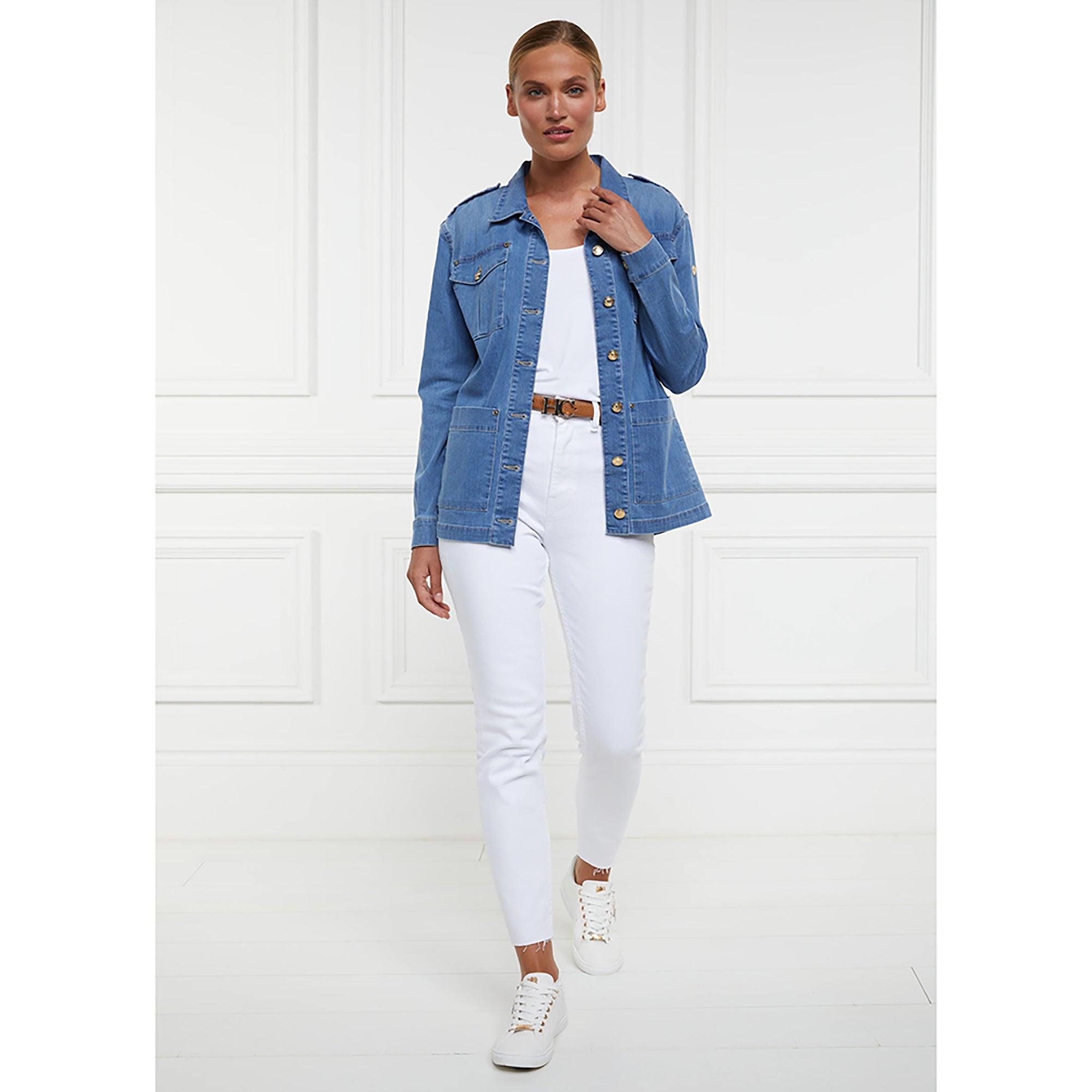 Holland Cooper Women's Artillery Jacket - Denim | British Attire