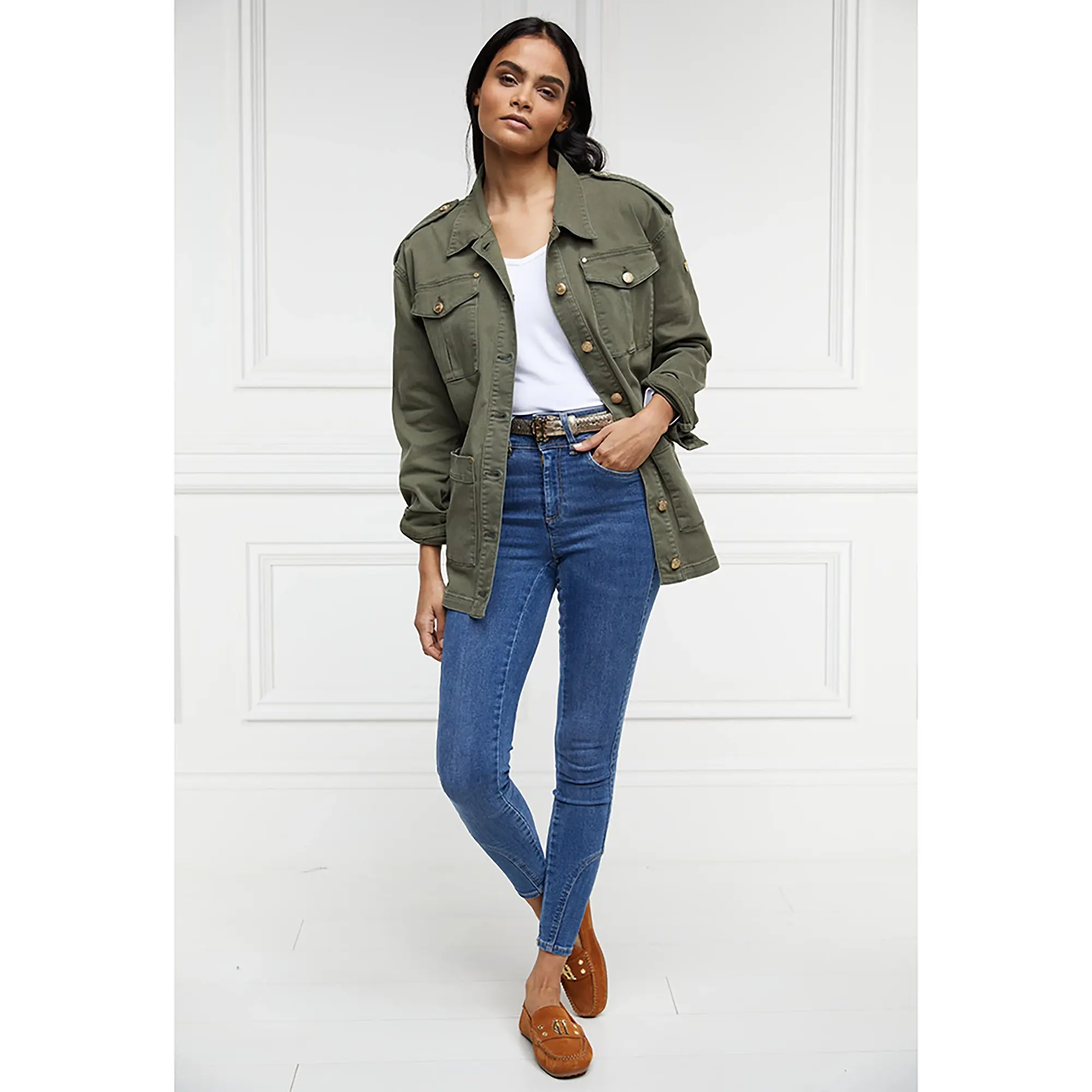 Product image 11 of 15 of Holland Cooper Women's Artillery Jacket - Hunter Green