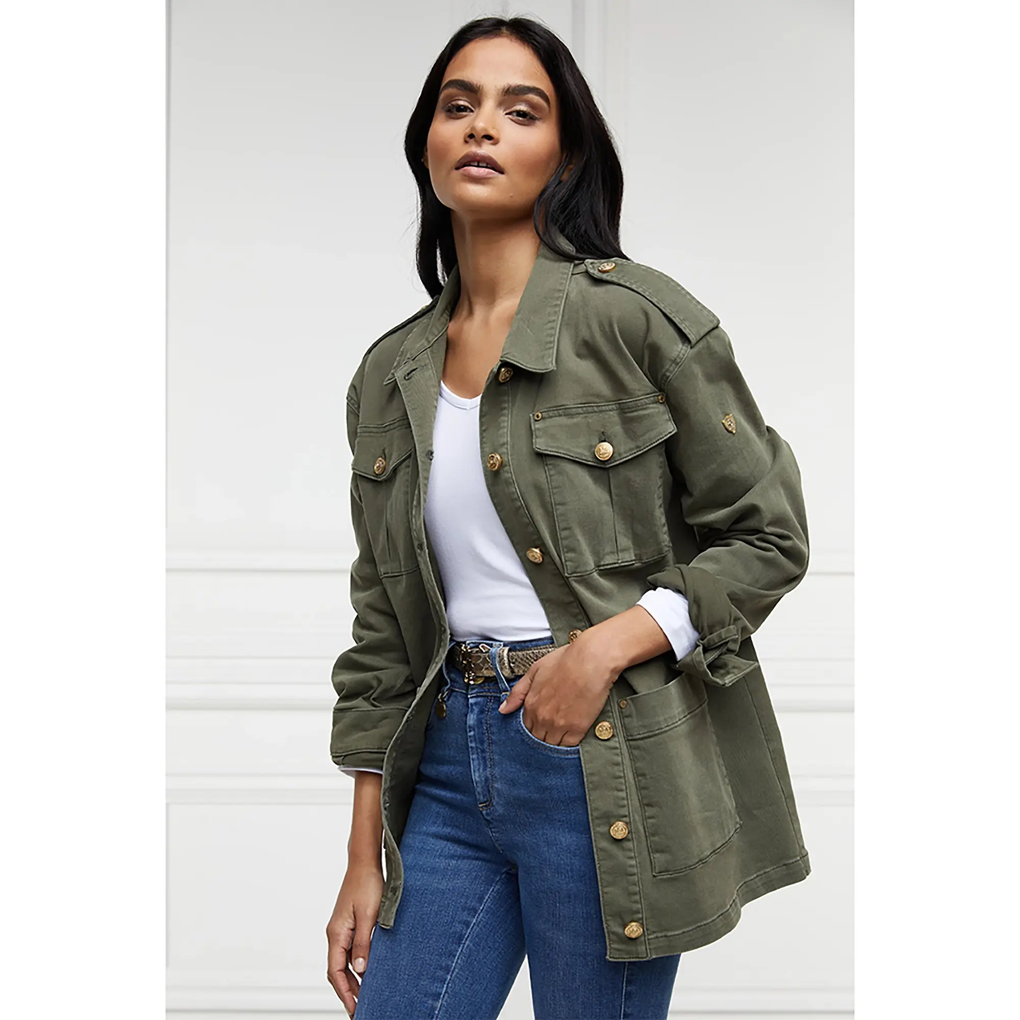 Product image 3 of 15 of Holland Cooper Women's Artillery Jacket - Hunter Green