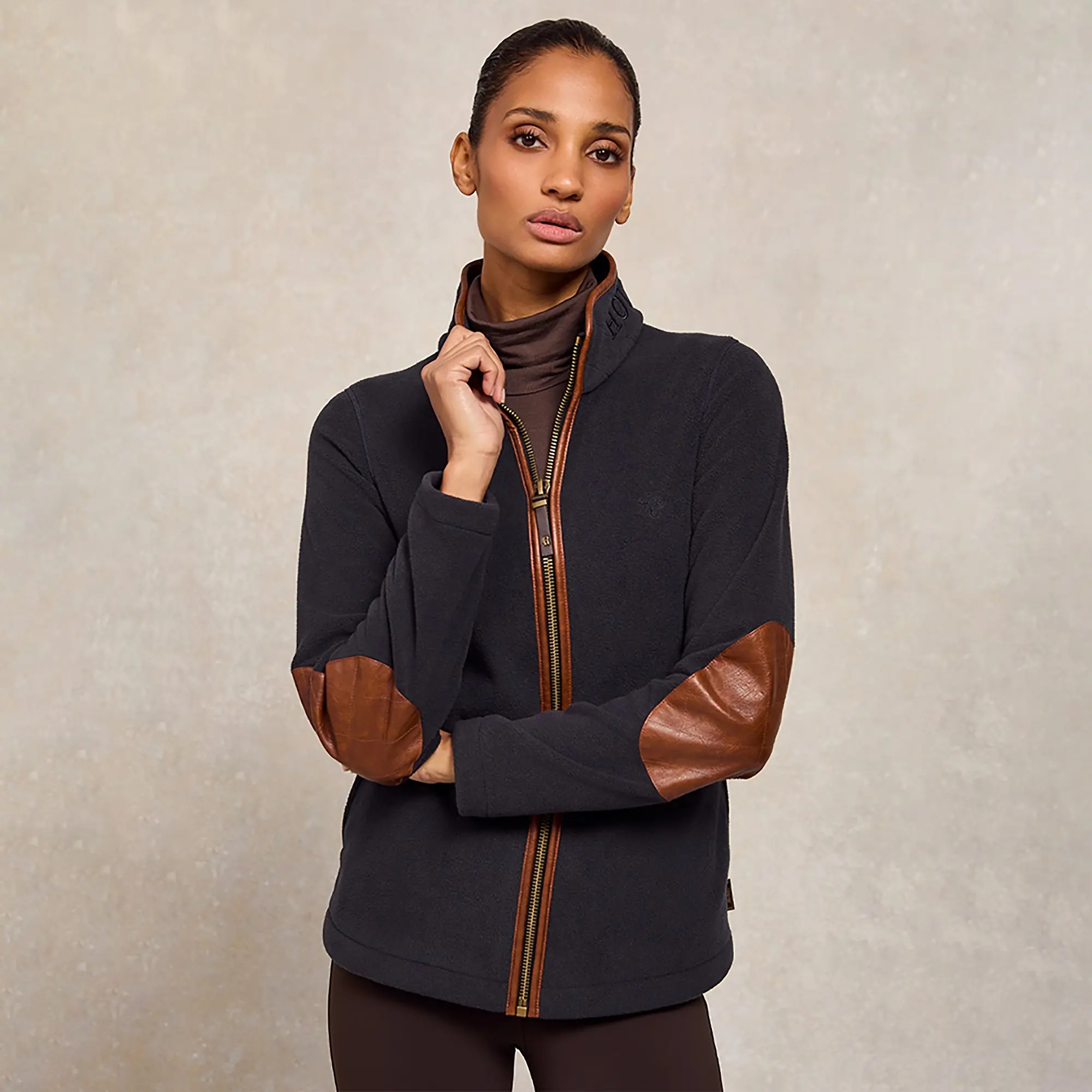 Product image 2 of 9 of Holland Cooper Women's Country Fleece Jacket - Ink Navy