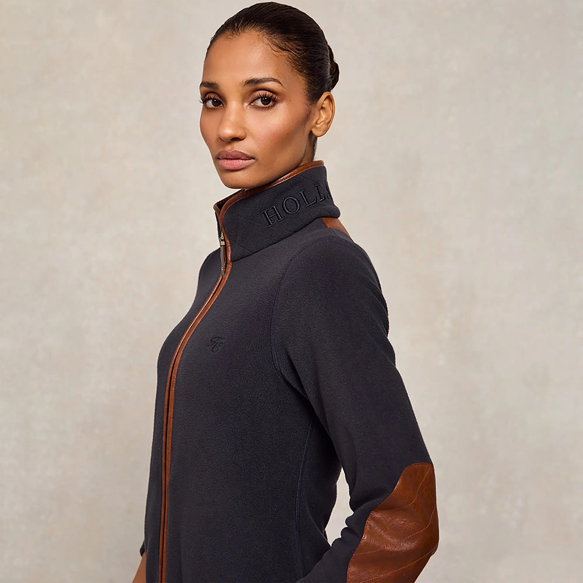 Product image 3 of 9 of Holland Cooper Women's Country Fleece Jacket - Ink Navy