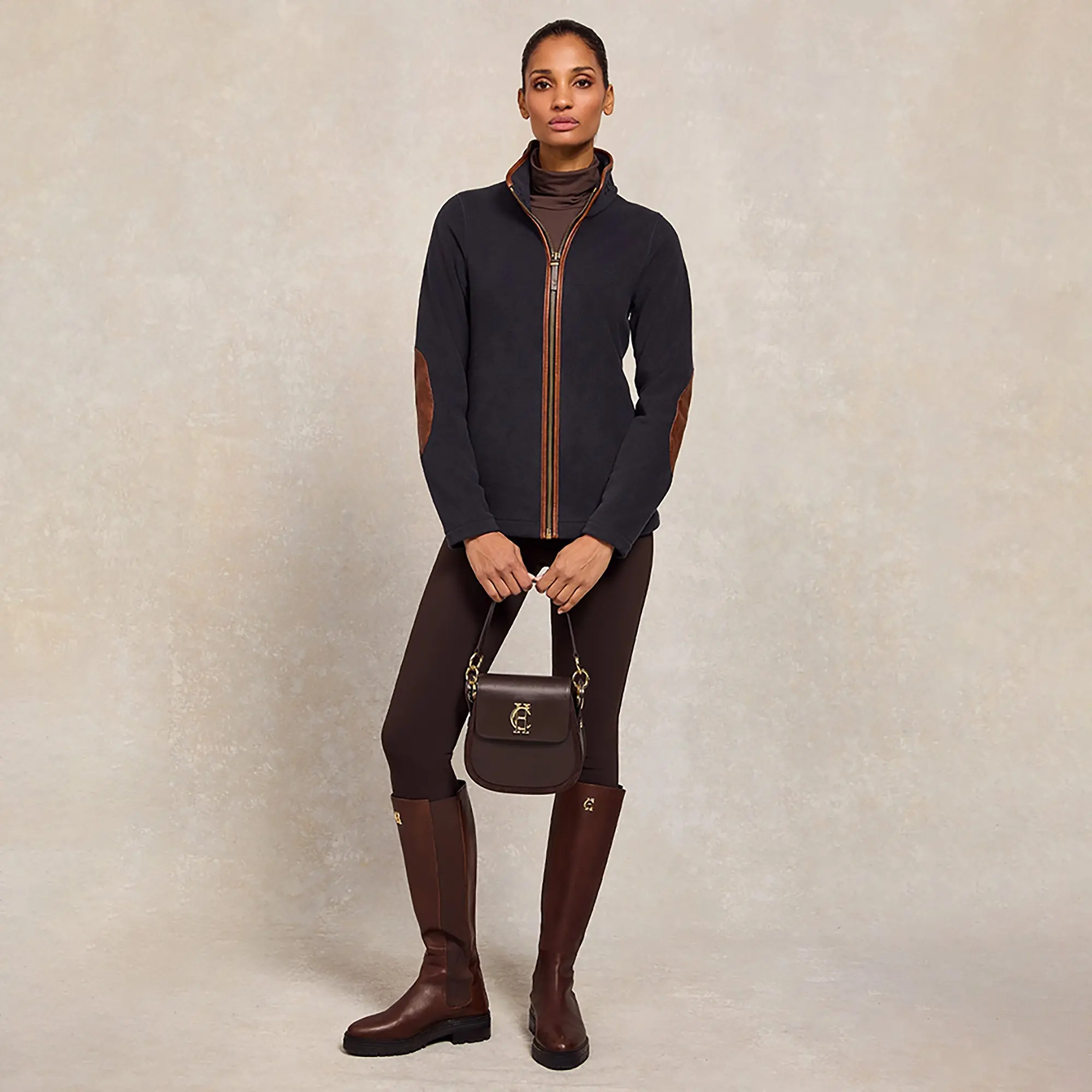 Product image 7 of 9 of Holland Cooper Women's Country Fleece Jacket - Ink Navy