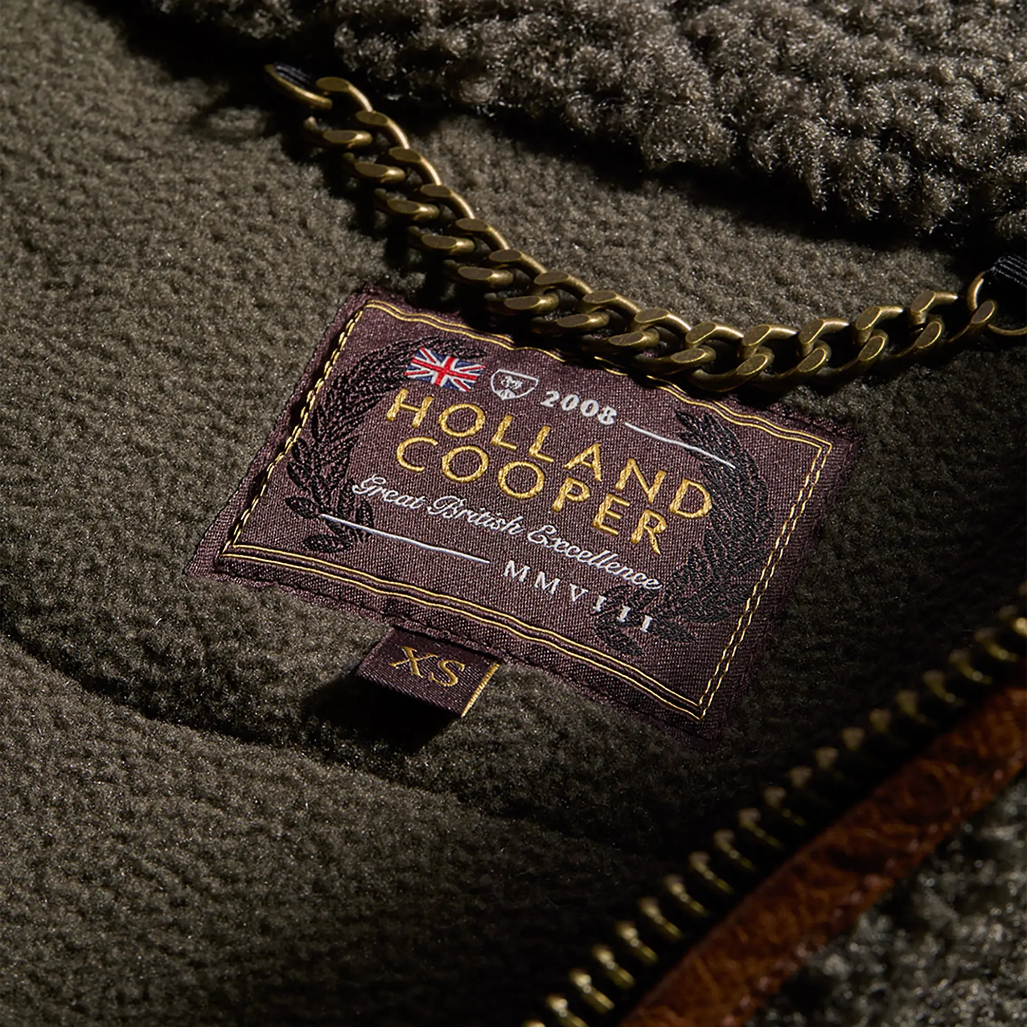 Product image 8 of 9 of Holland Cooper Women's Country Fleece Quarter Zip - Khaki Borg