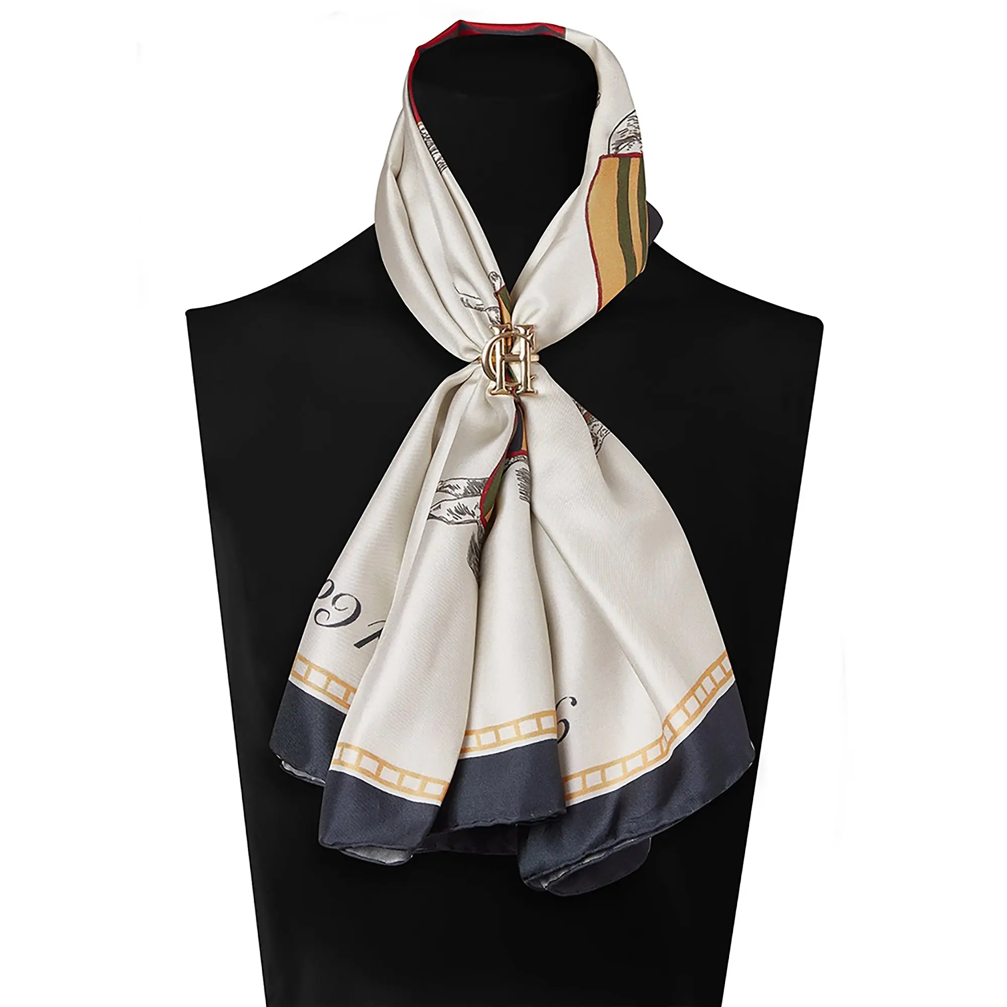 Product image 5 of 7 of Holland Cooper Women's Nine Horse Silk Scarf - Nine Horse