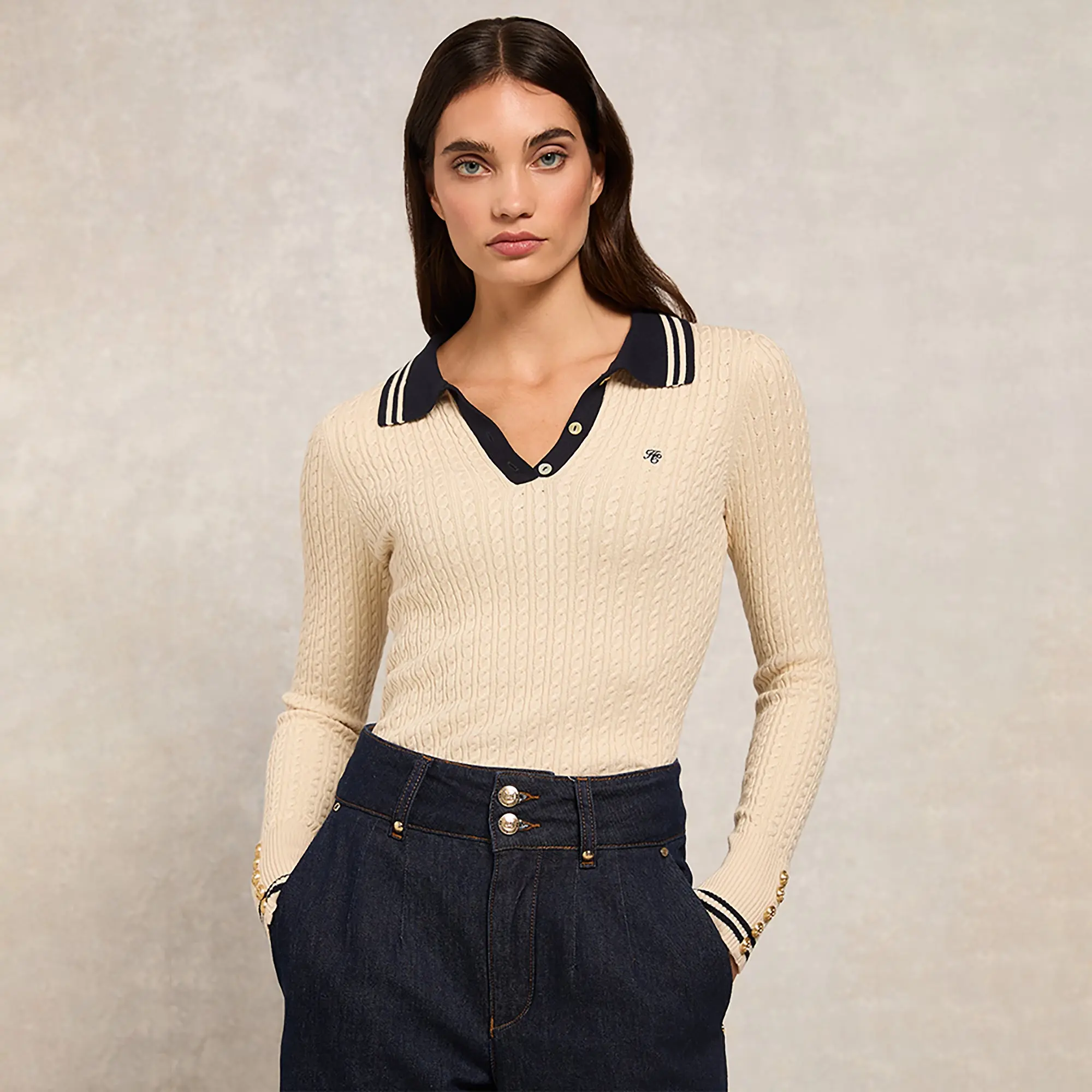 Product image 2 of 8 of Holland Cooper Women's Orla Knit - Almond