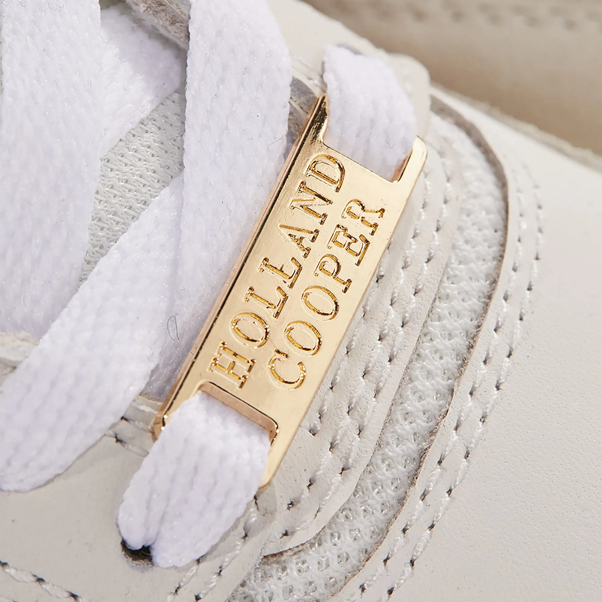 Product image 8 of 11 of Holland Cooper Women's Retro Trainers - Off White