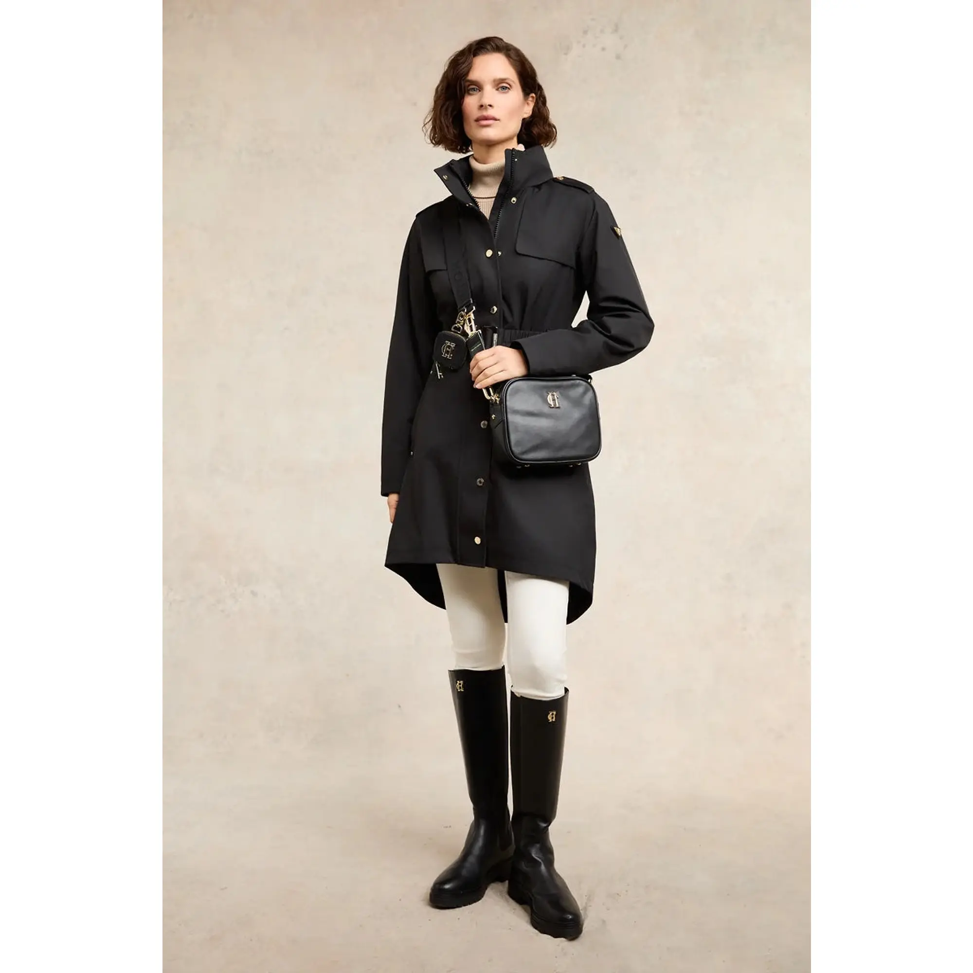 Product image 4 of 8 of Holland Cooper Women's Rosedale Waterproof Parka - Black