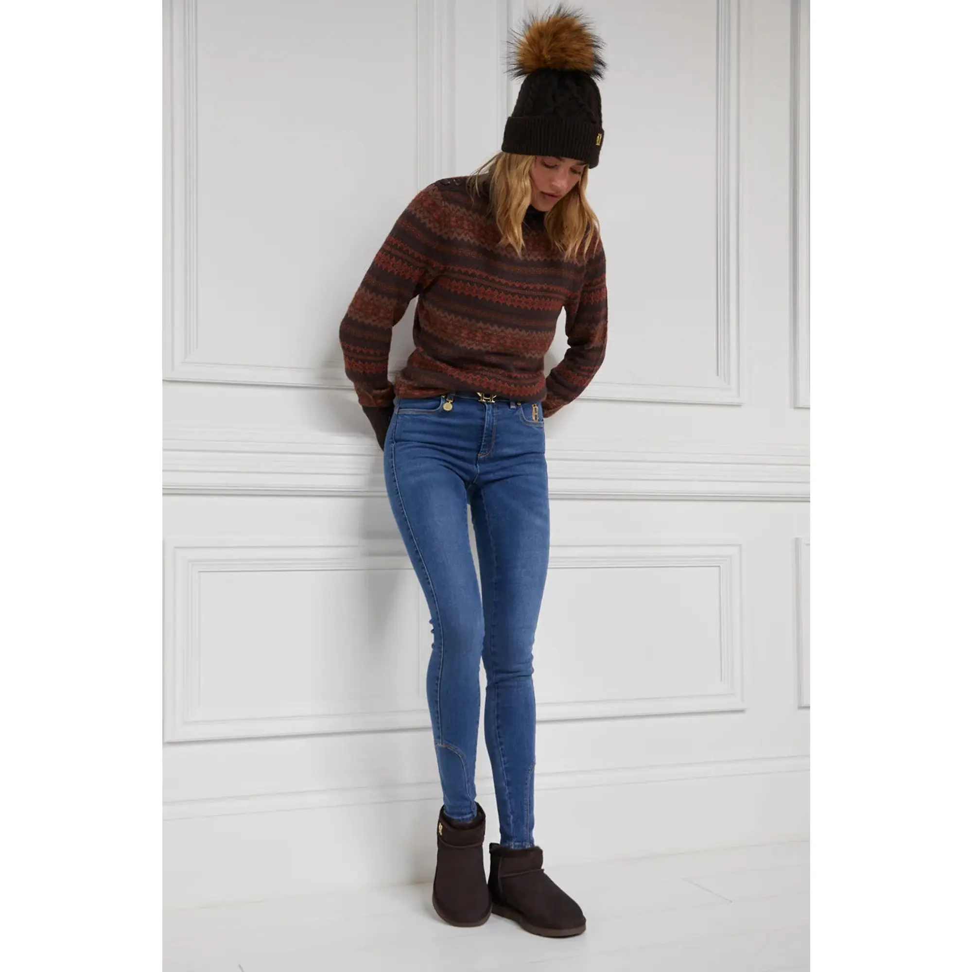 Product image 5 of 6 of Holland Cooper Women's Ultra Mini Shearling Boots - Chocolate