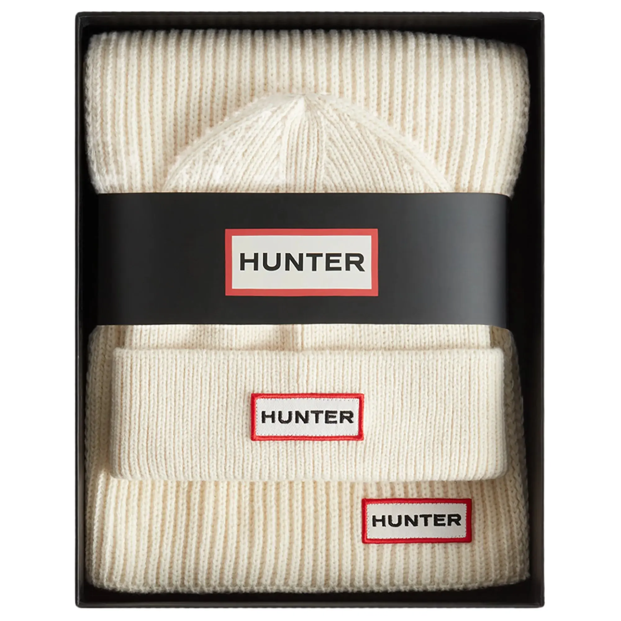 Product image 1 of 3 of Hunter Jura Scarf and Beanie Box Set - Antique White