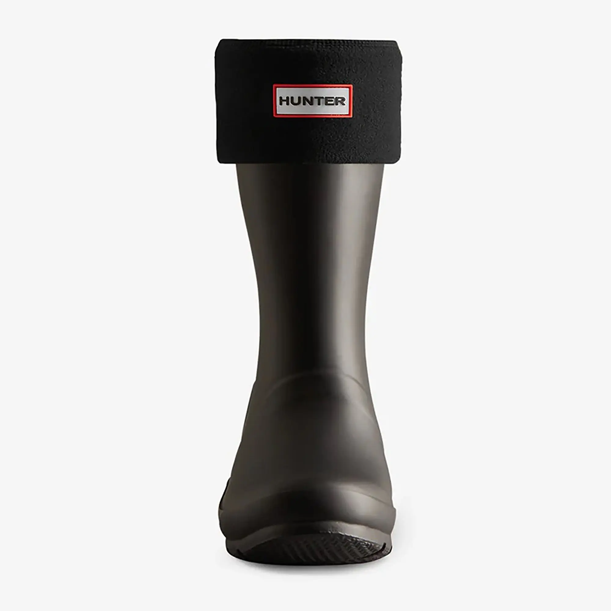 Product image 2 of 3 of Hunter Recycled Fleece Cuff Short Boot Socks - Black