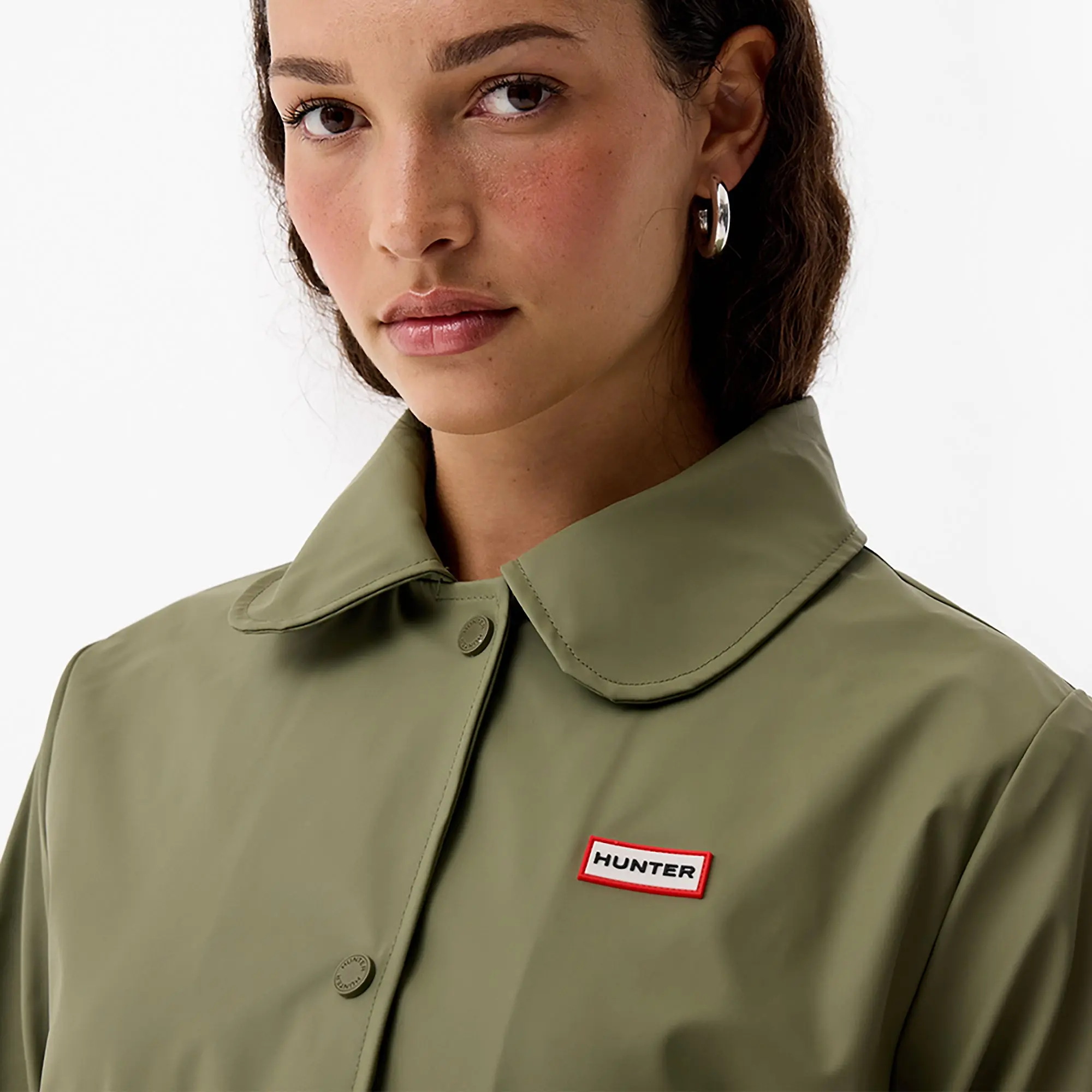 Product image 4 of 4 of Hunter Women's Benja Rain Coat - Deep Lichen