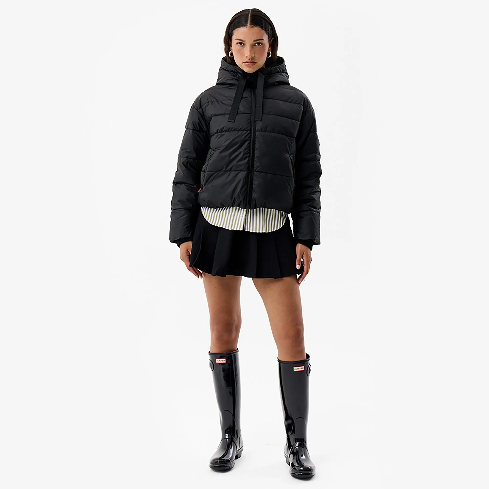 Product image 2 of 4 of Hunter Women's Edine Short Puffer Jacket - Jet Black