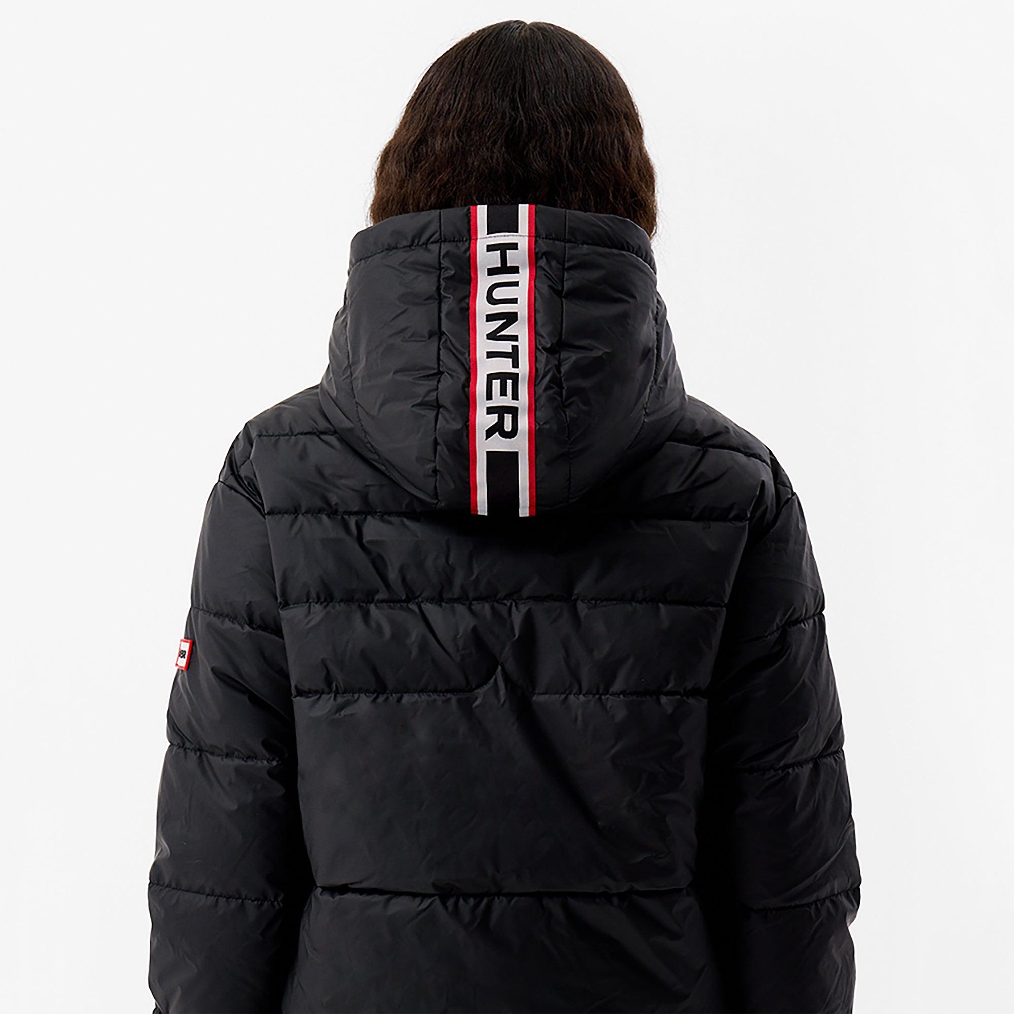 Hunter Women's Edine Short Puffer Jacket - Jet Black | British Attire
