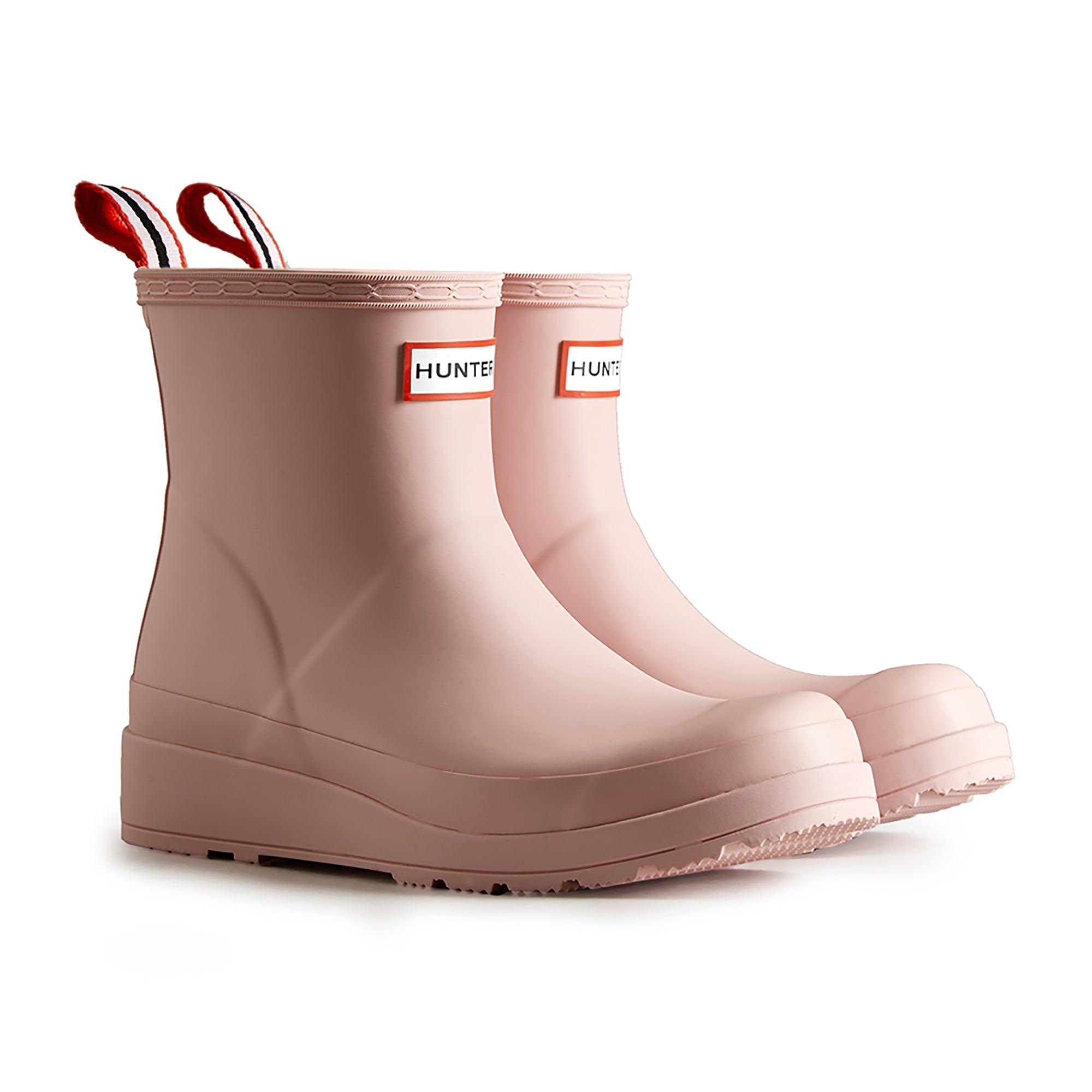 Hunter Women's Play Short Wellington Boots - Azalea Pink | British