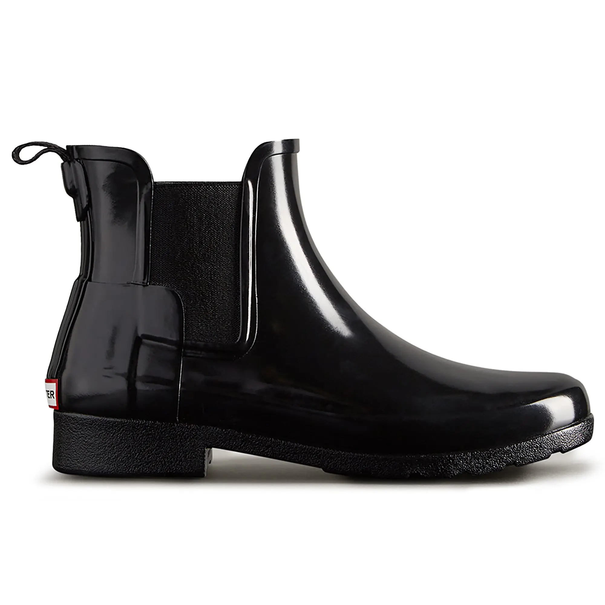 Product image 1 of 4 of Hunter Women's Refined Gloss Slim Fit Chelsea Boots - Black