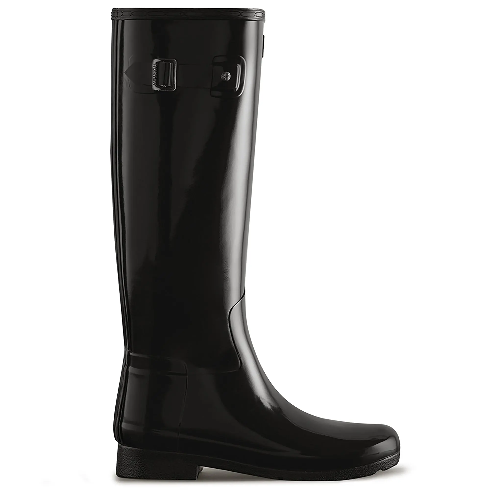 Product image 1 of 4 of Hunter Women's Refined Slim Fit Tall Gloss Wellington Boots - Black