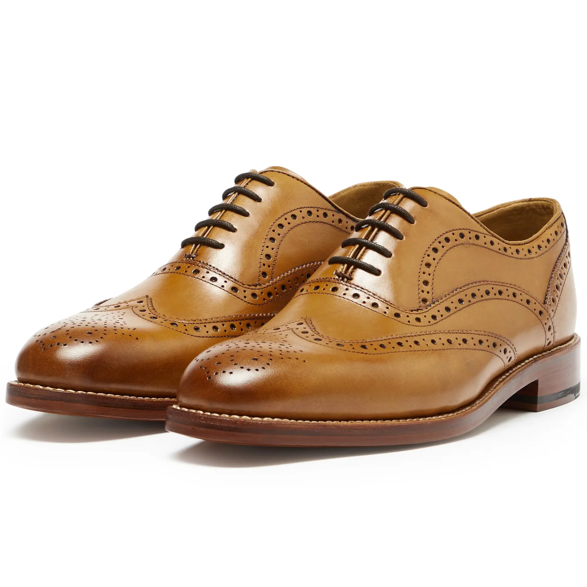 Product image 3 of 5 of Oliver Sweeney Men's Aldeburgh Calf Leather Oxford Brogues - Tan