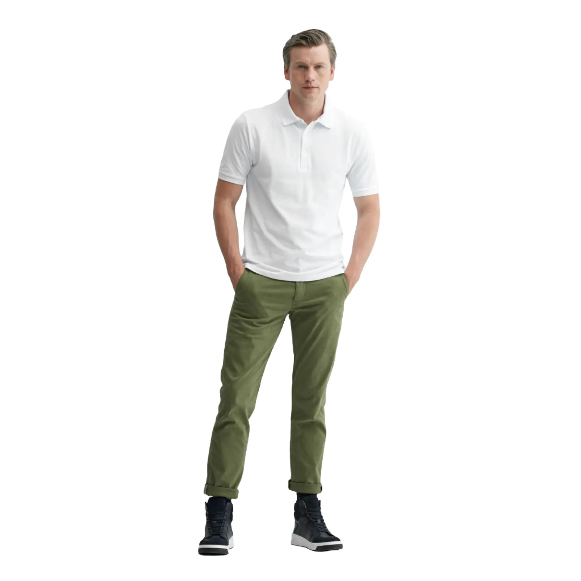 Product image 2 of 6 of Oliver Sweeney Men's Tralee Cotton Polo T-Shirt - White