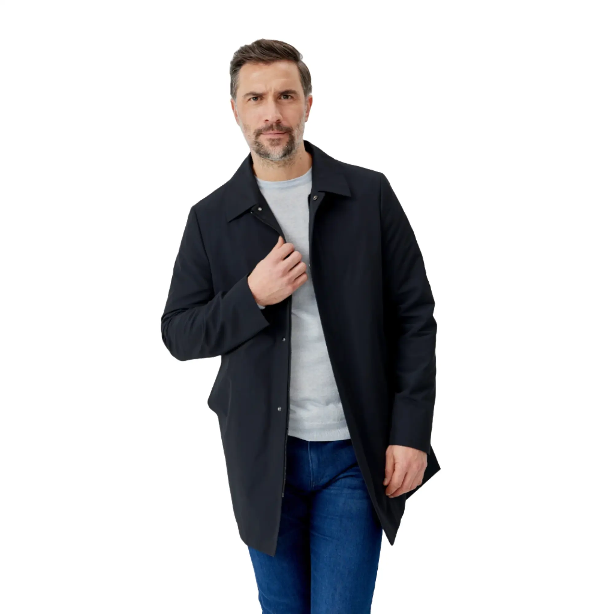 Product image 2 of 7 of Oliver Sweeney Men's Huntingfield Showerproof Mac - Navy