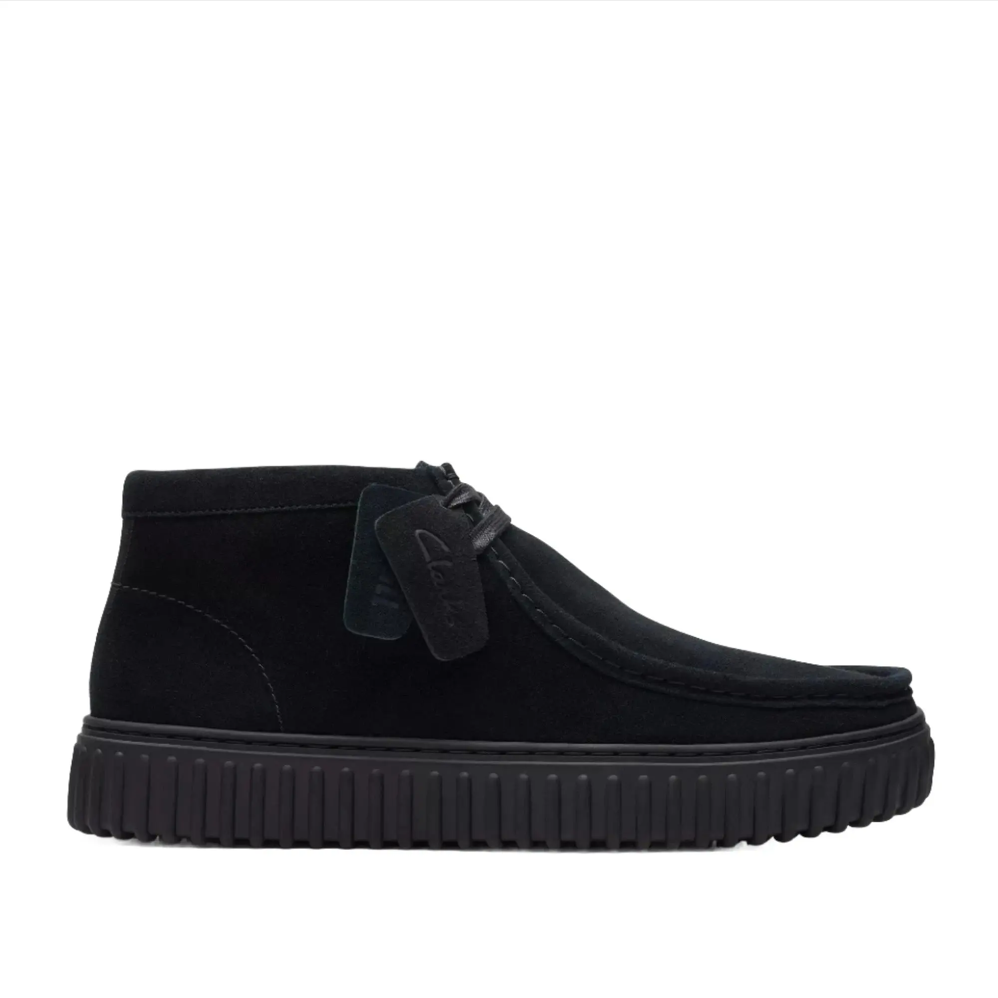 Product image 1 of 10 of Clarks Men's Torhill Hi Boots - Black Suede