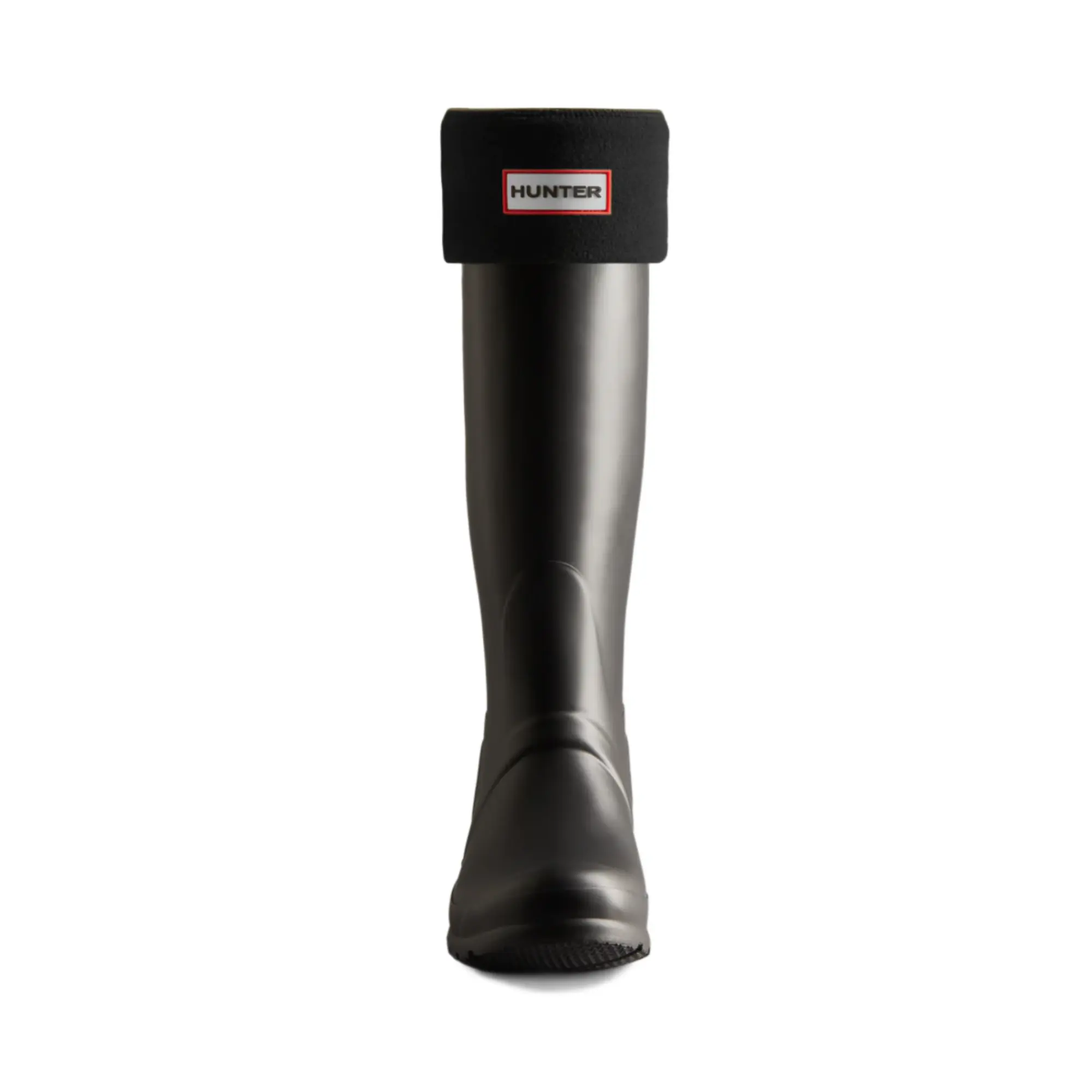 Product image 2 of 3 of Hunter Recycled Fleece Cuff Tall Boot Socks - Black