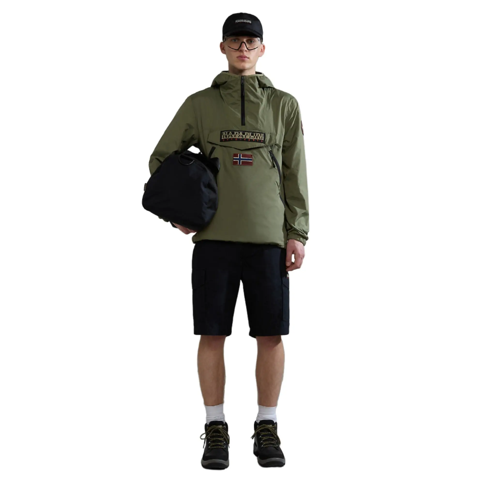 Product image 6 of 8 of Napapijri Rainforest Ripstop Anorak Jacket - Green Lichen