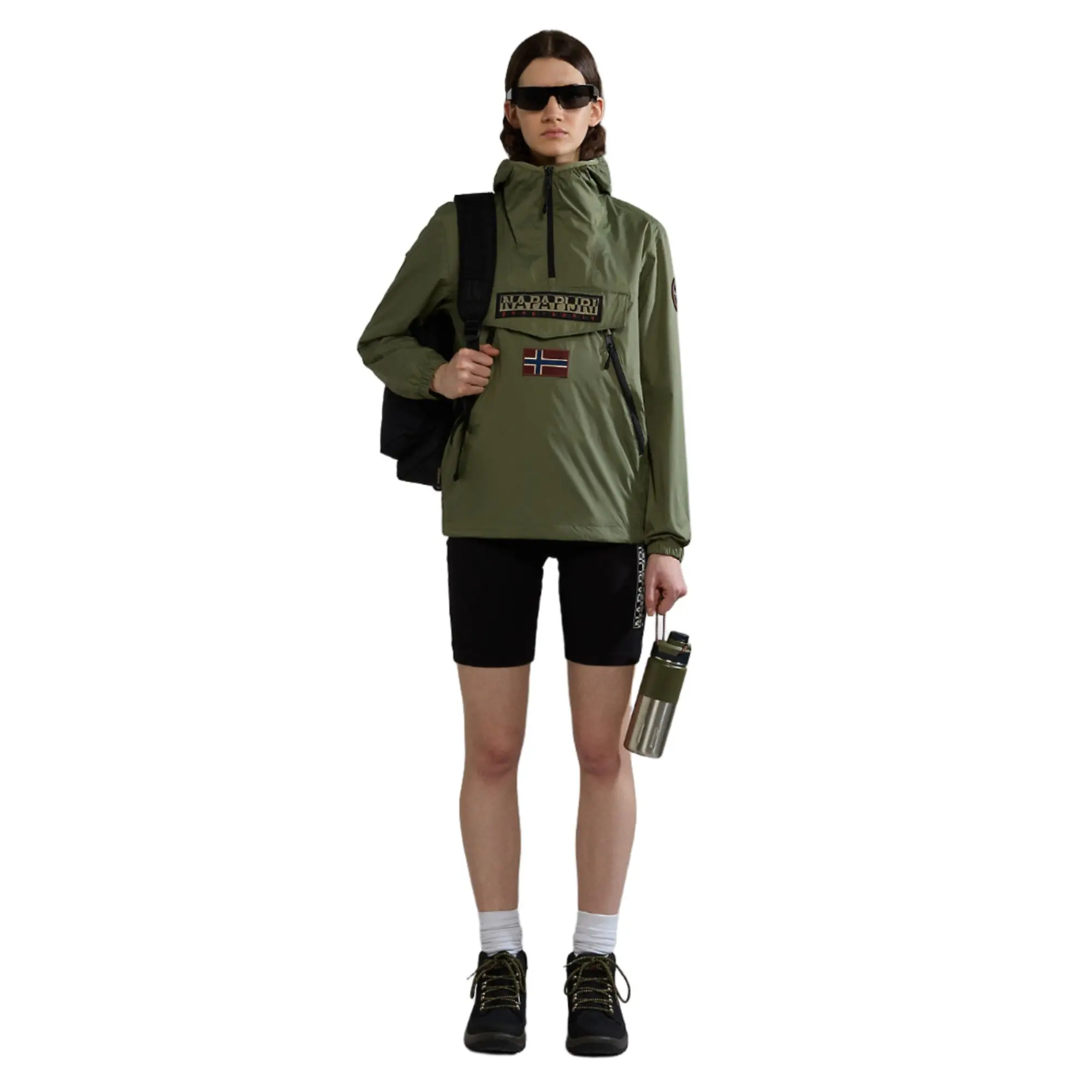 Product image 5 of 8 of Napapijri Rainforest Ripstop Anorak Jacket - Green Lichen