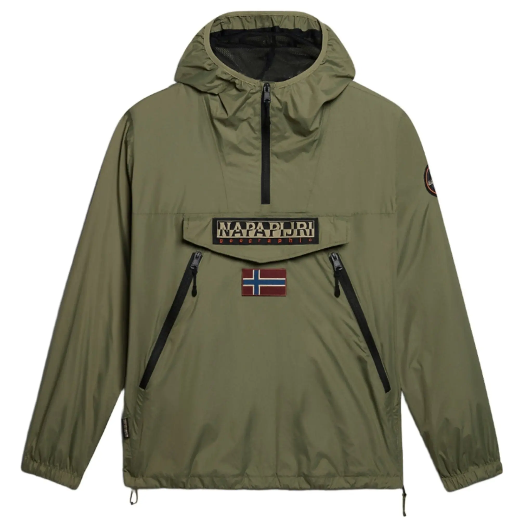 Product image 1 of 8 of Napapijri Rainforest Ripstop Anorak Jacket - Green Lichen