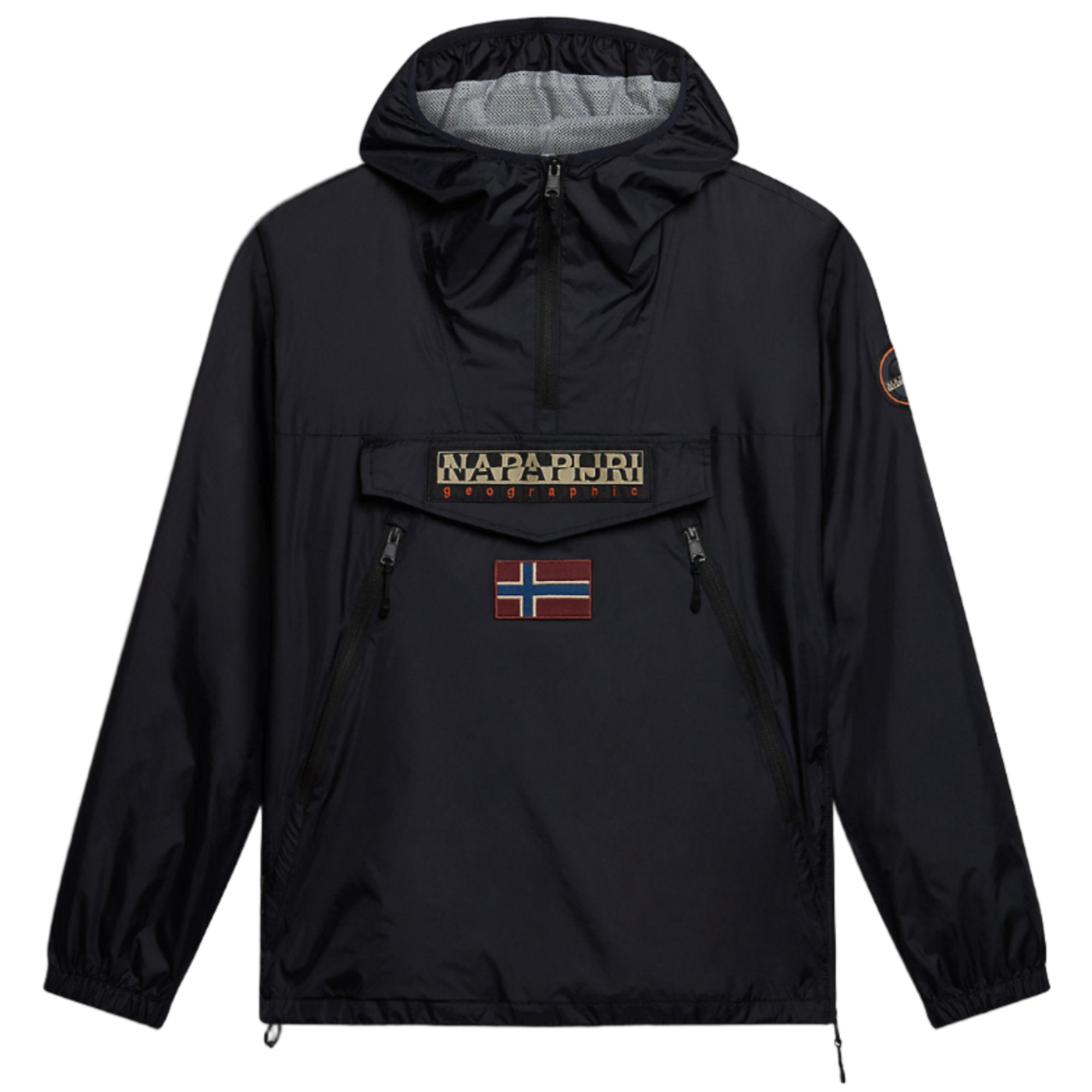 NAPAPIJRI アノラックパーカー ブラック Napapijri Rainforest Ripstop Anorak Jacket - Black | British Attire