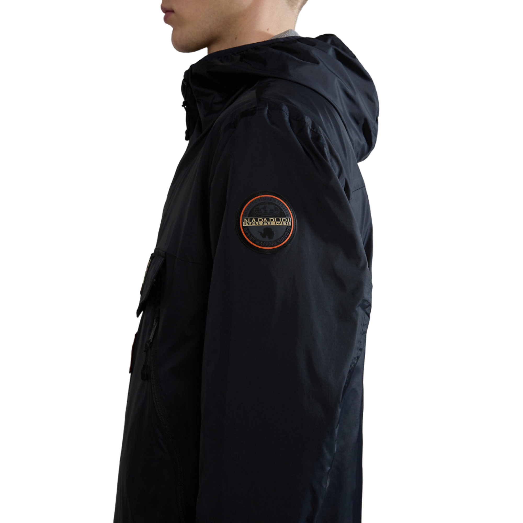 Napapijri Rainforest Ripstop Anorak Jacket - Black | British Attire