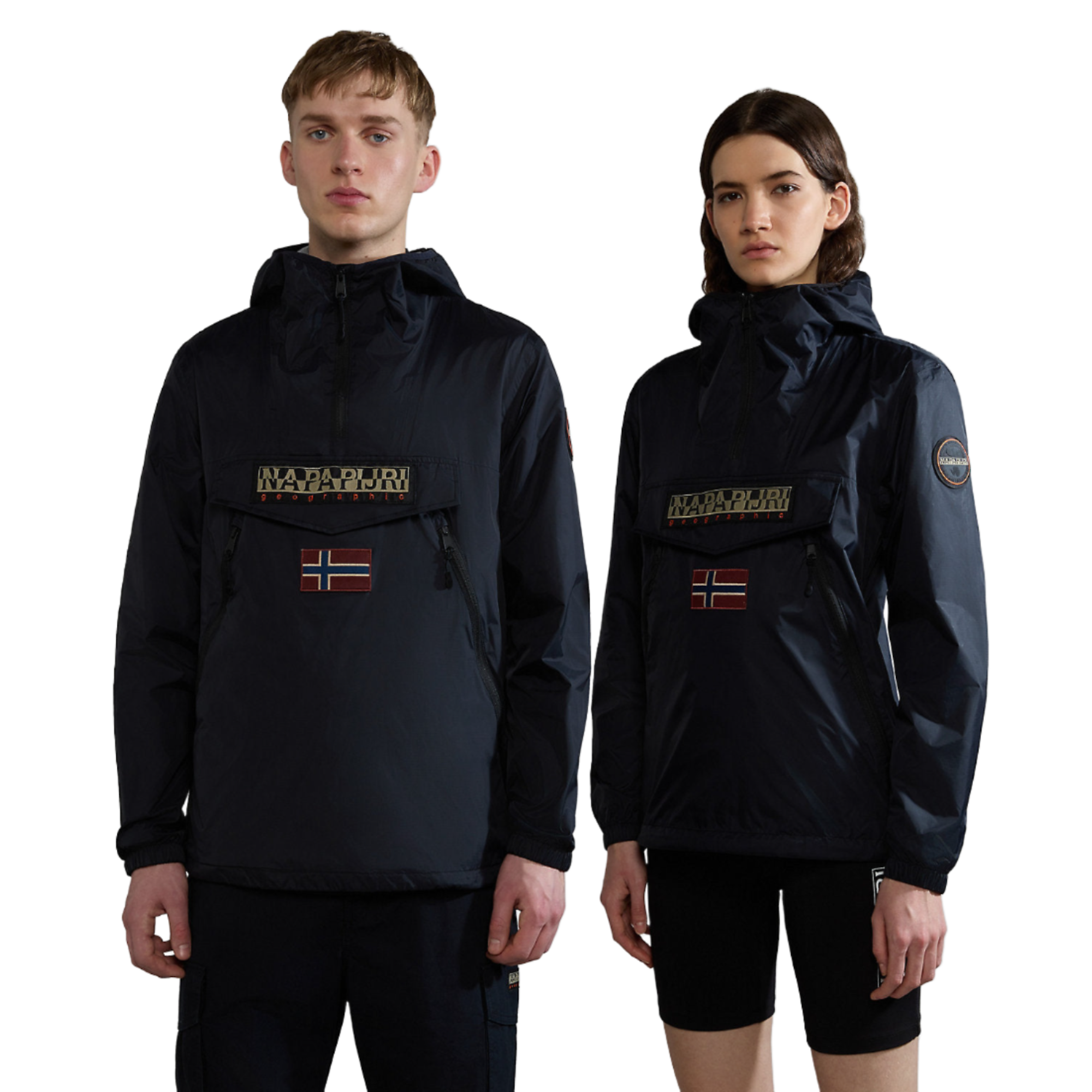 Napapijri Rainforest Ripstop Anorak Jacket - Black | British Attire