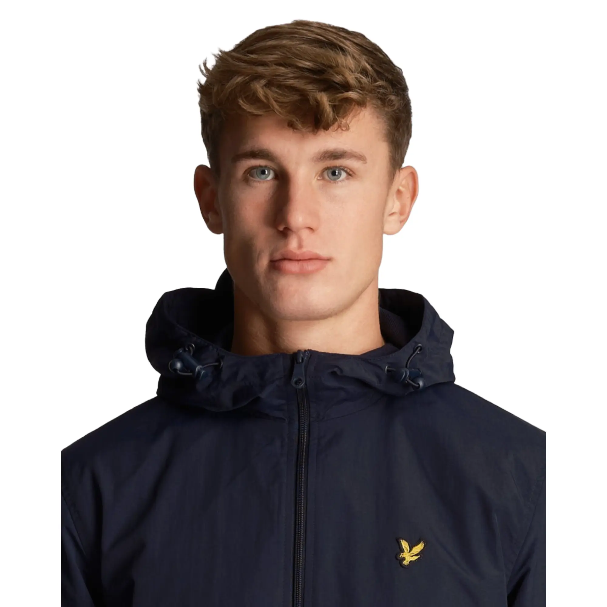Product image 4 of 5 of Lyle & Scott Men's Essential Zip Through Hooded Jacket - Dark Navy