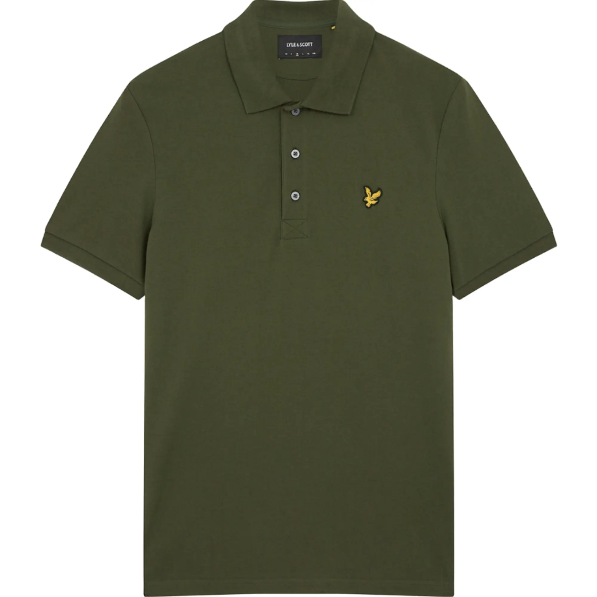 Product image 4 of 4 of Lyle & Scott Men's Essential Plain Polo Shirt - Olive