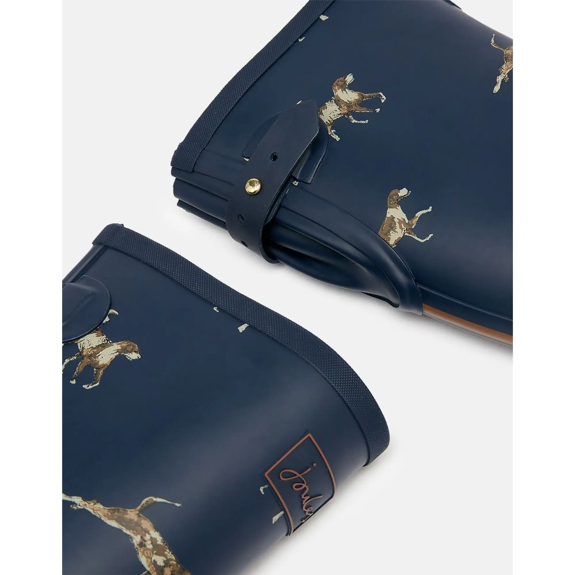 Product image 4 of 5 of Joules Women's Adjustable Tall Printed Wellies - Navy Dog